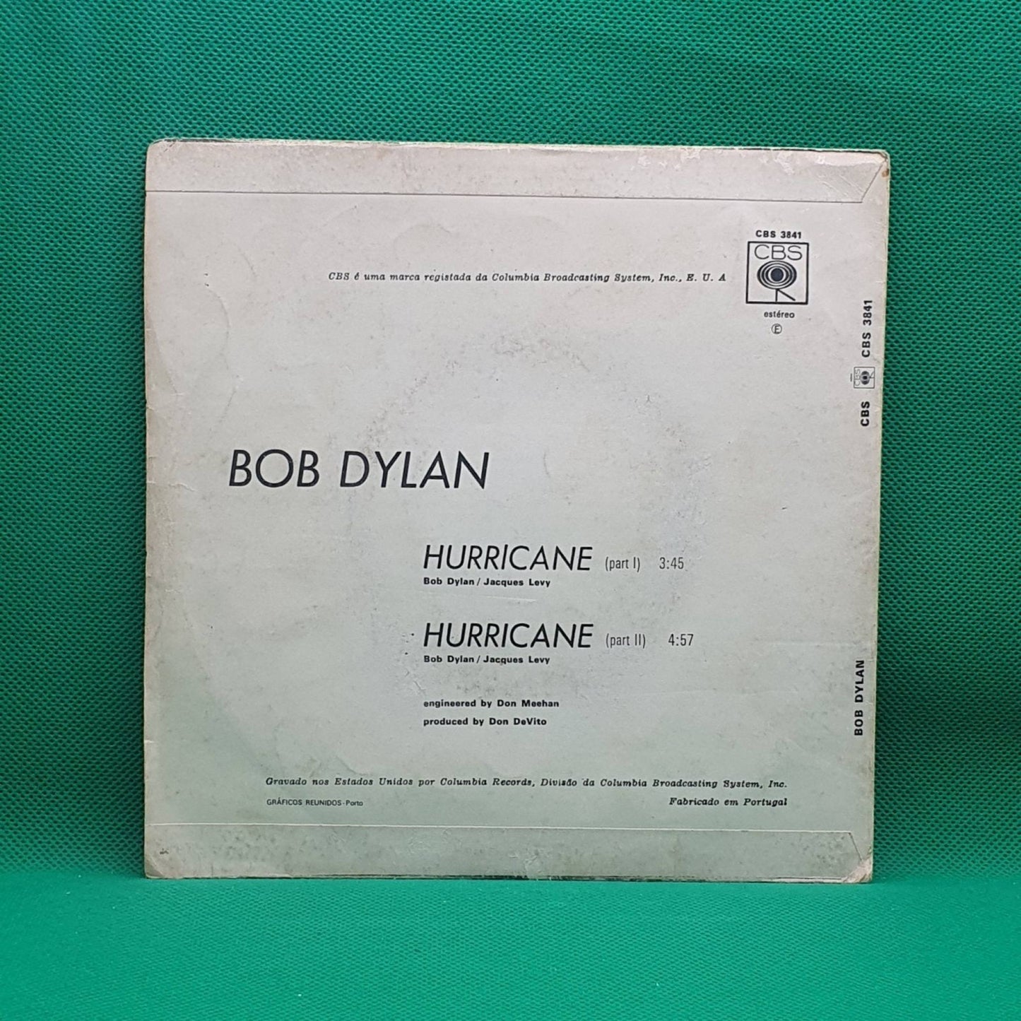 Bob Dylan – Quem Tem Medo De Rubin "Hurricane" Carter? - Vinyl Store Online