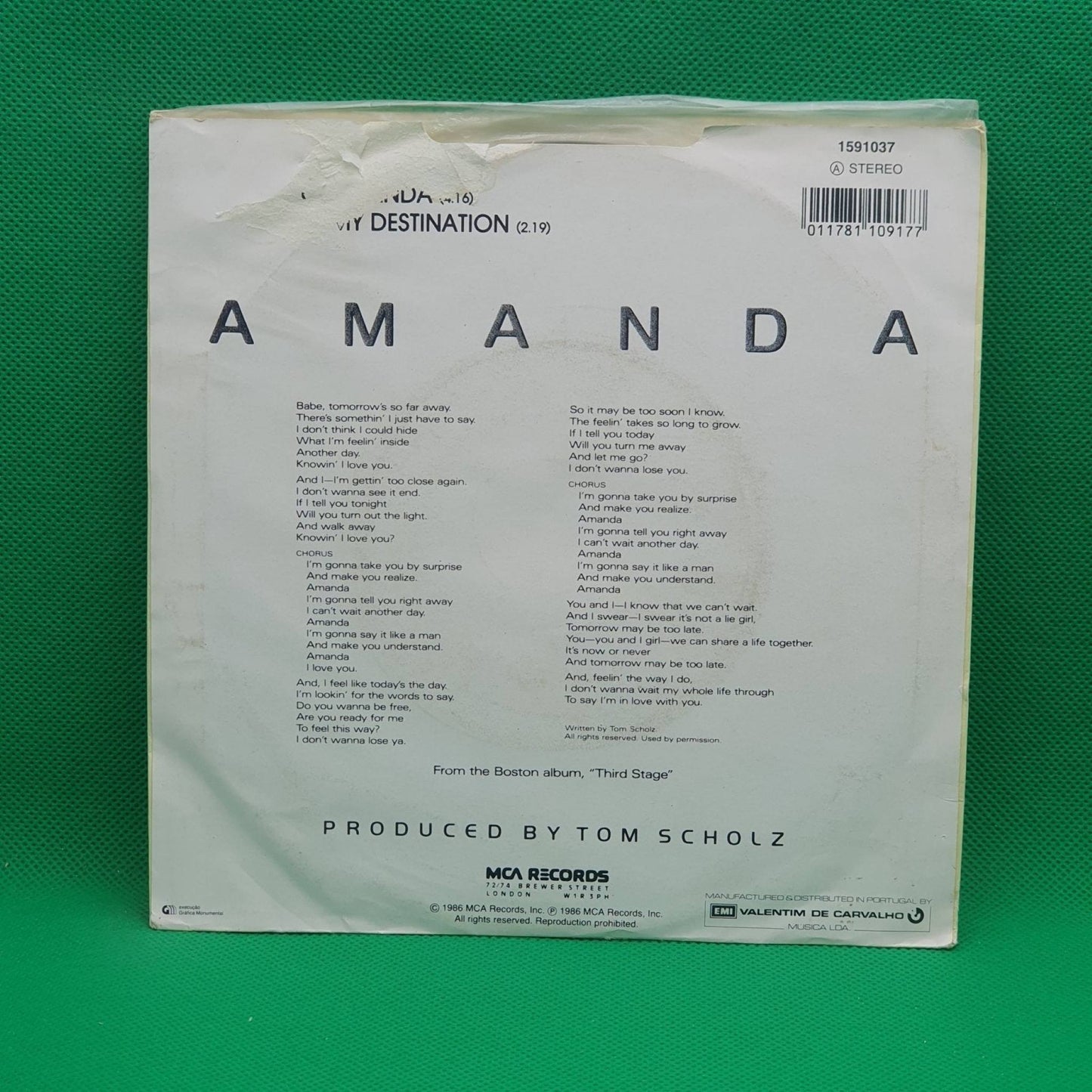 Boston – Amanda - Vinyl Store Online
