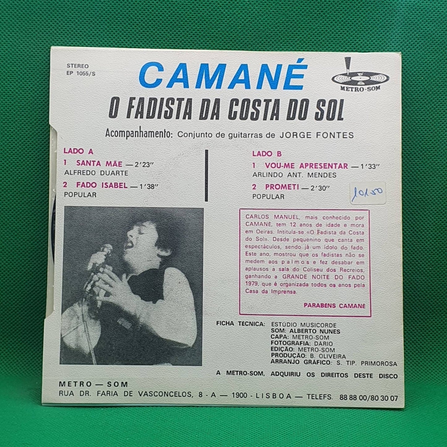 Camané – O Fadista Da Costa Do Sol - Vinyl Store Online