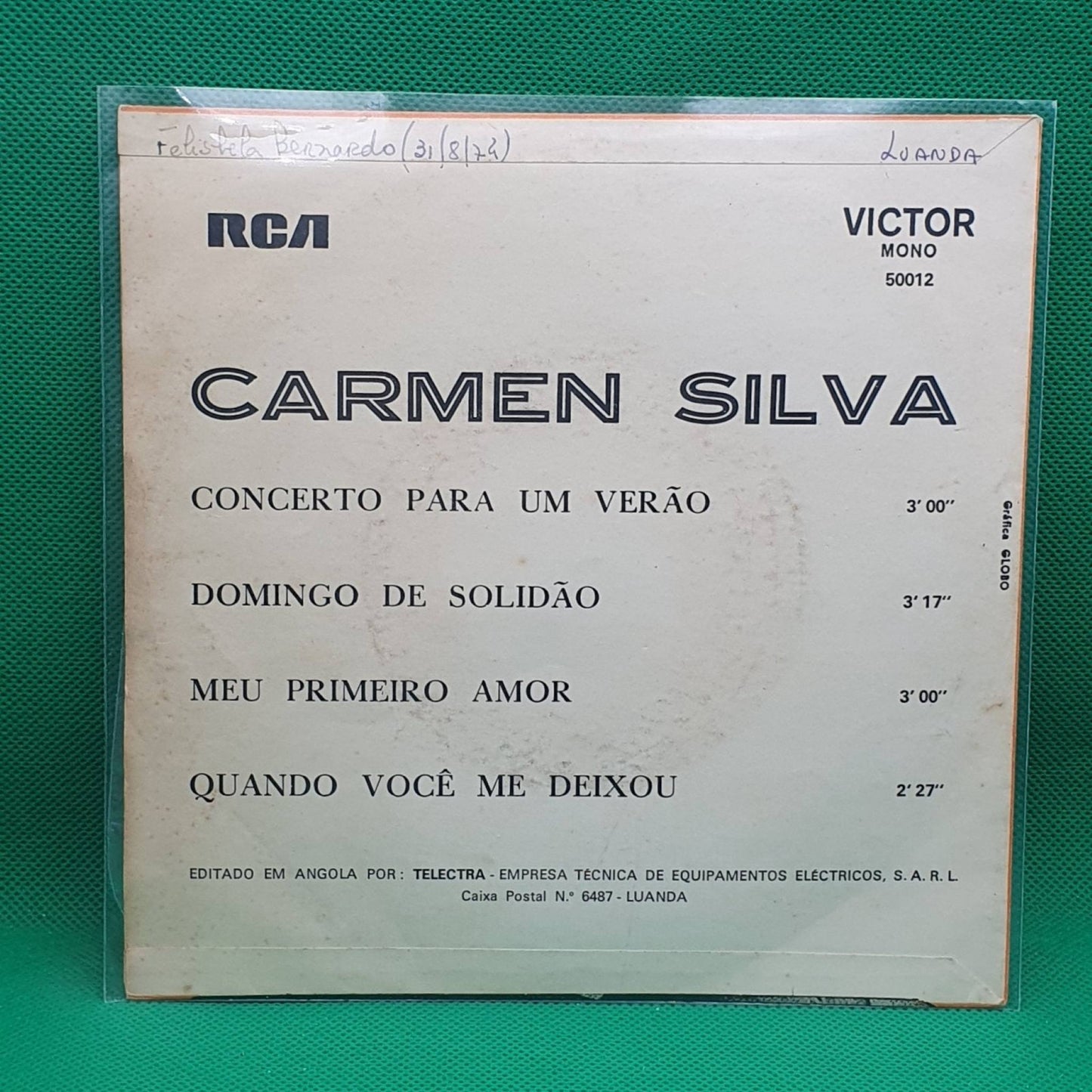 Carmen Silva – Concerto Para Um Verão / Meu Primeiro Amor - Vinyl Store Online