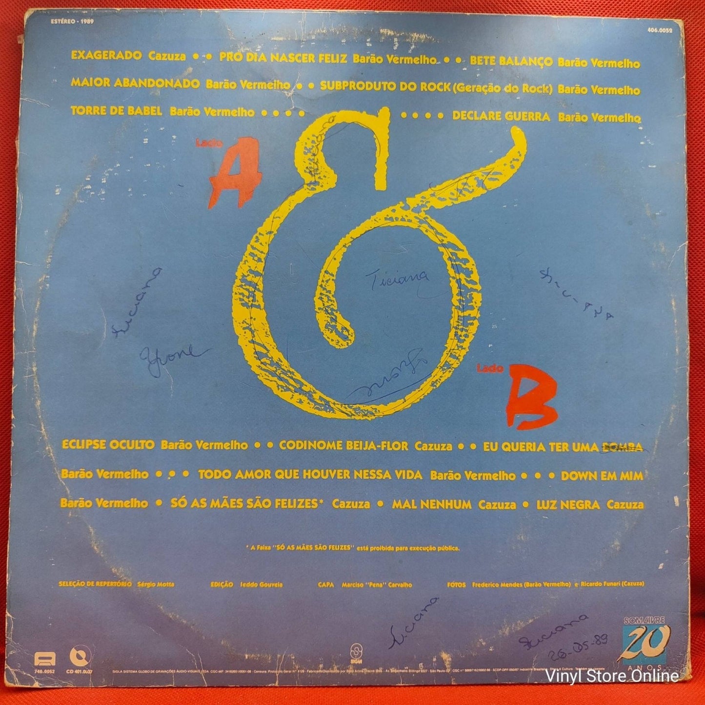 Cazuza & Barão Vermelho – Melhores Momentos - Vinyl Store Online