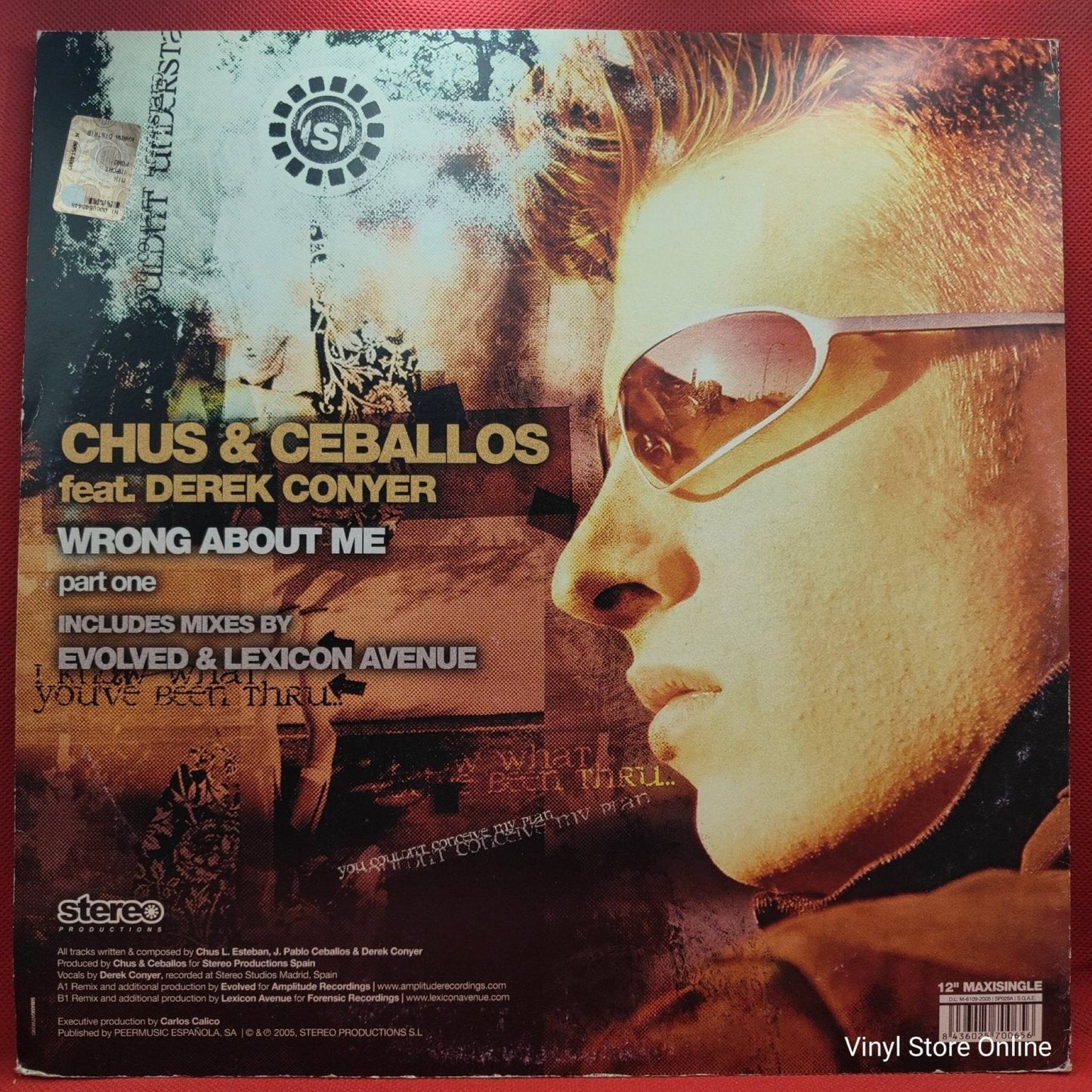 Chus & Ceballos Feat. Derek Conyer – Wrong About Me (Part One) - Vinyl Store Online