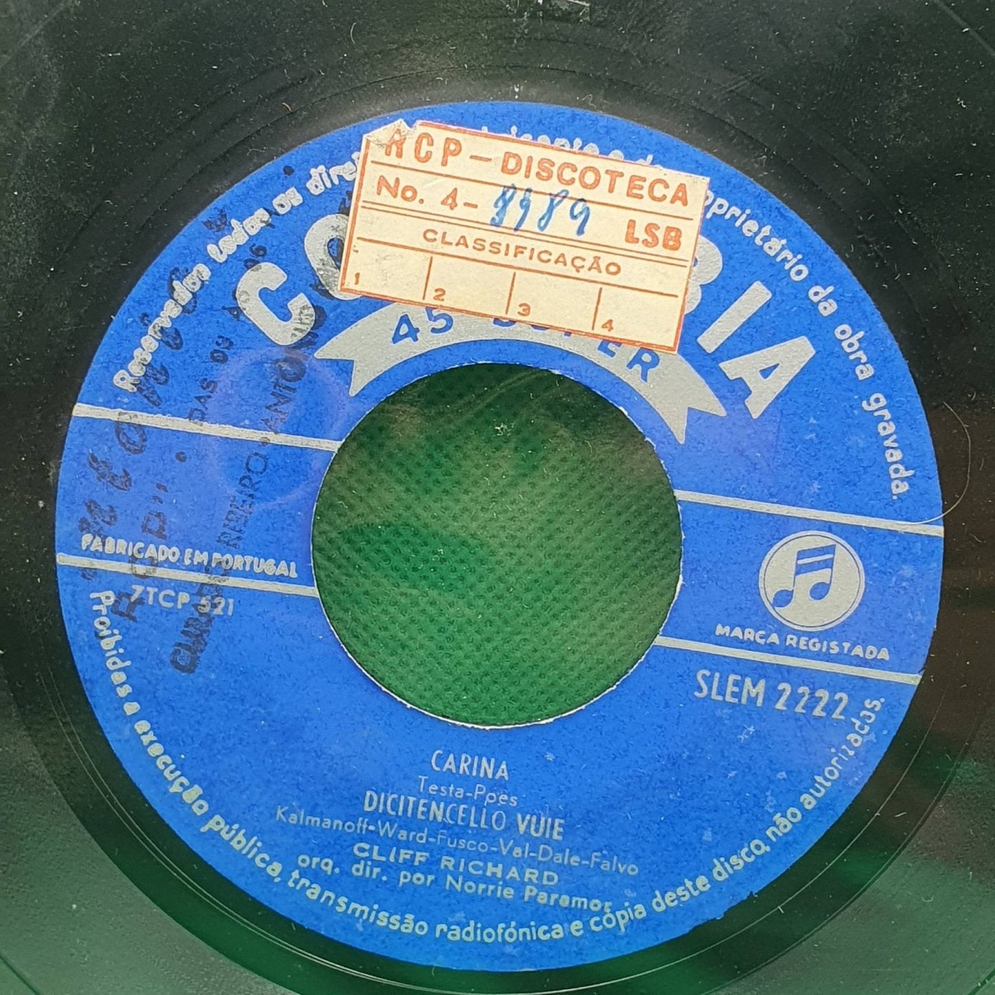 Cliff Richard E Norrie Paramor And His Orchestra – Nos Estúdios De Paço D'Arcos - Vinyl Store Online