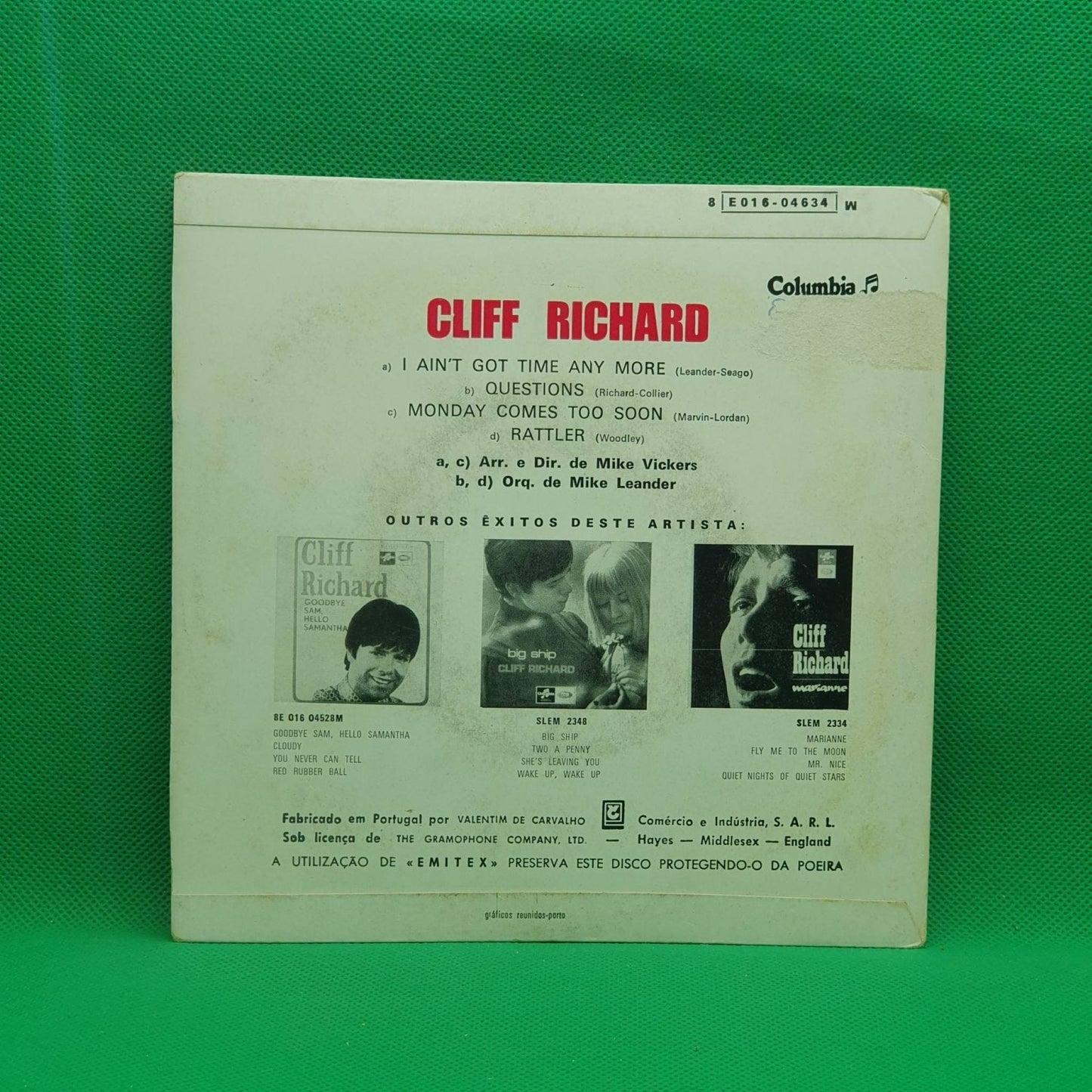 Cliff Richard – I Ain't Got Time Anymore - Vinyl Store Online