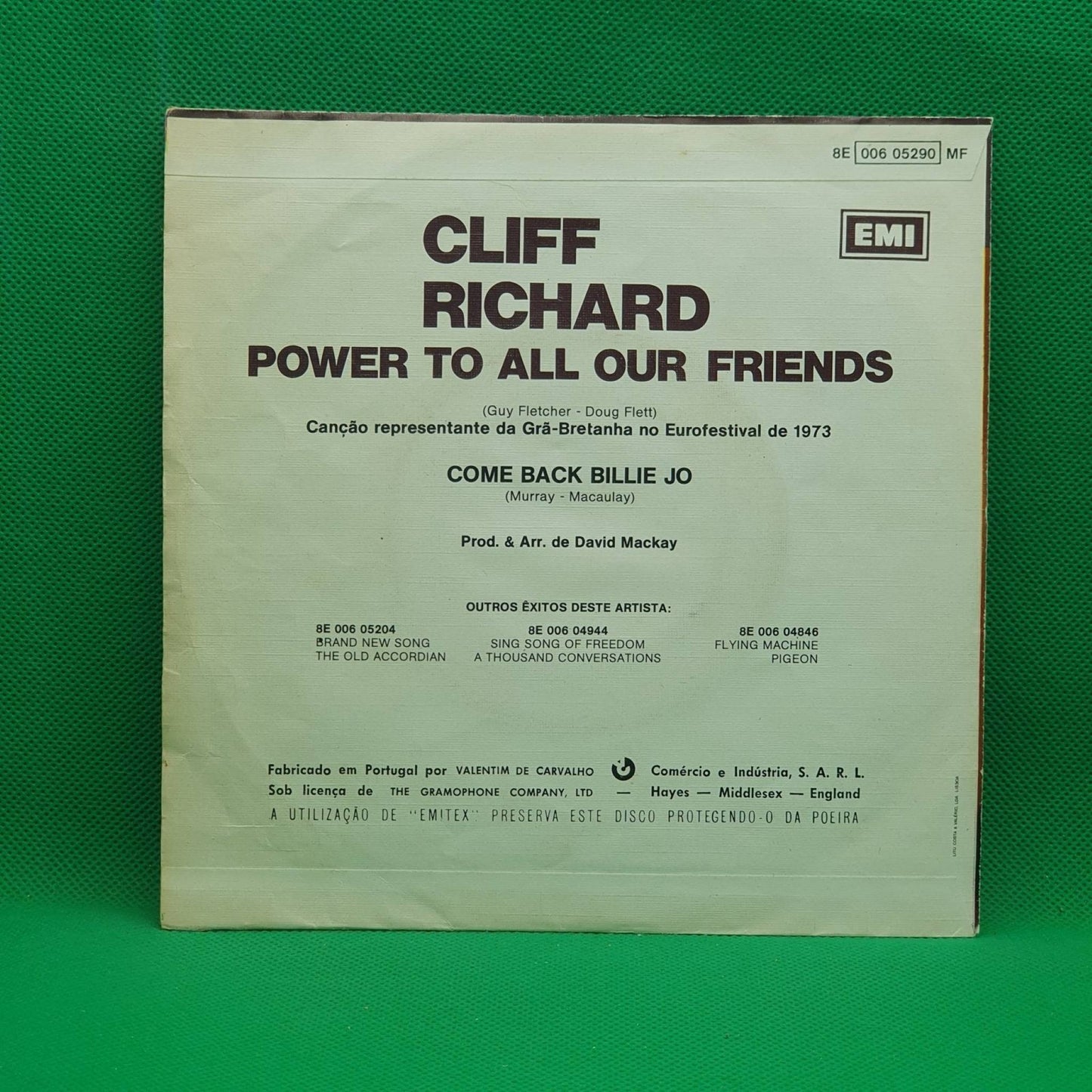 Cliff Richard – Power To All Our Friends - Vinyl Store Online