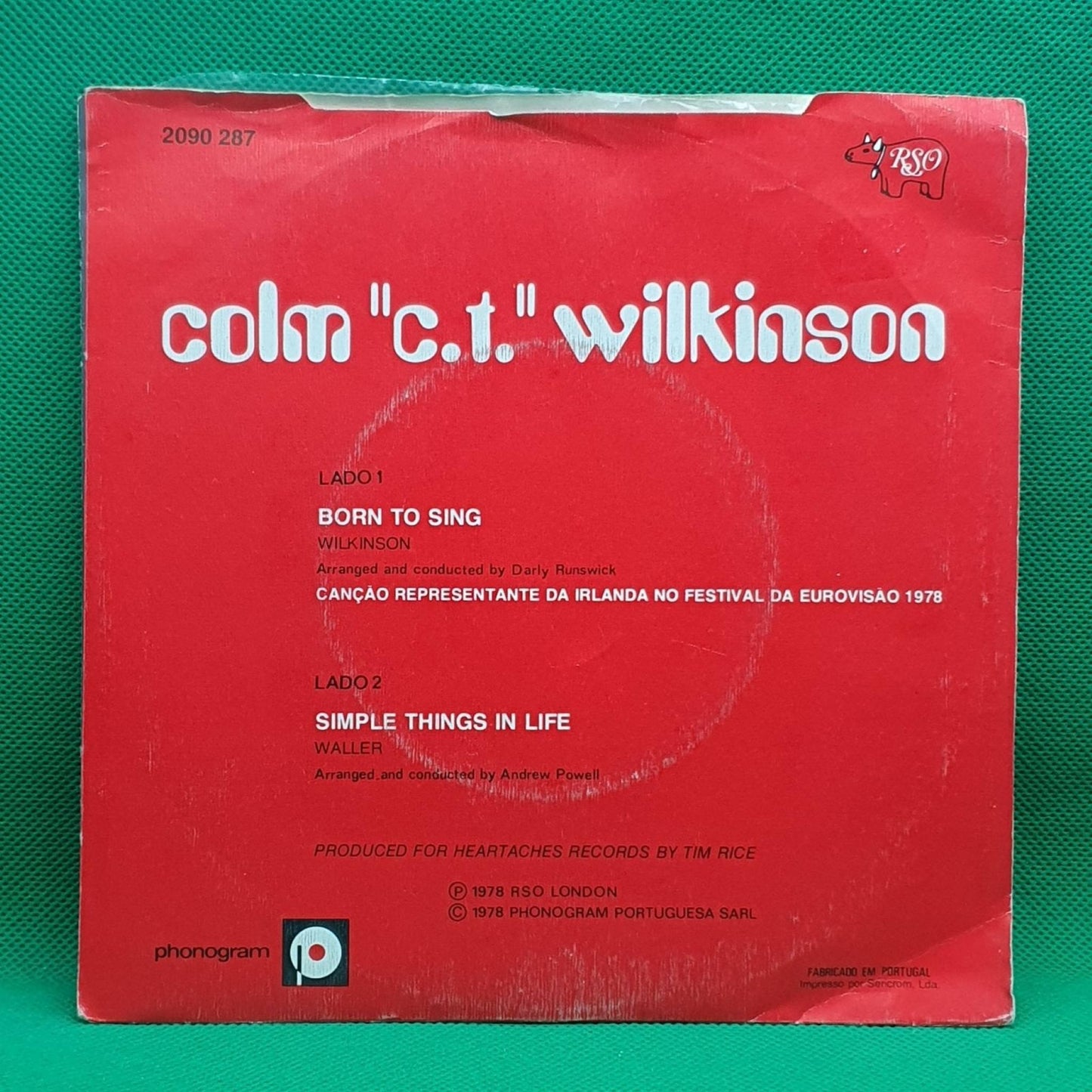 Colm Wilkinson – Born To Sing - Vinyl Store Online