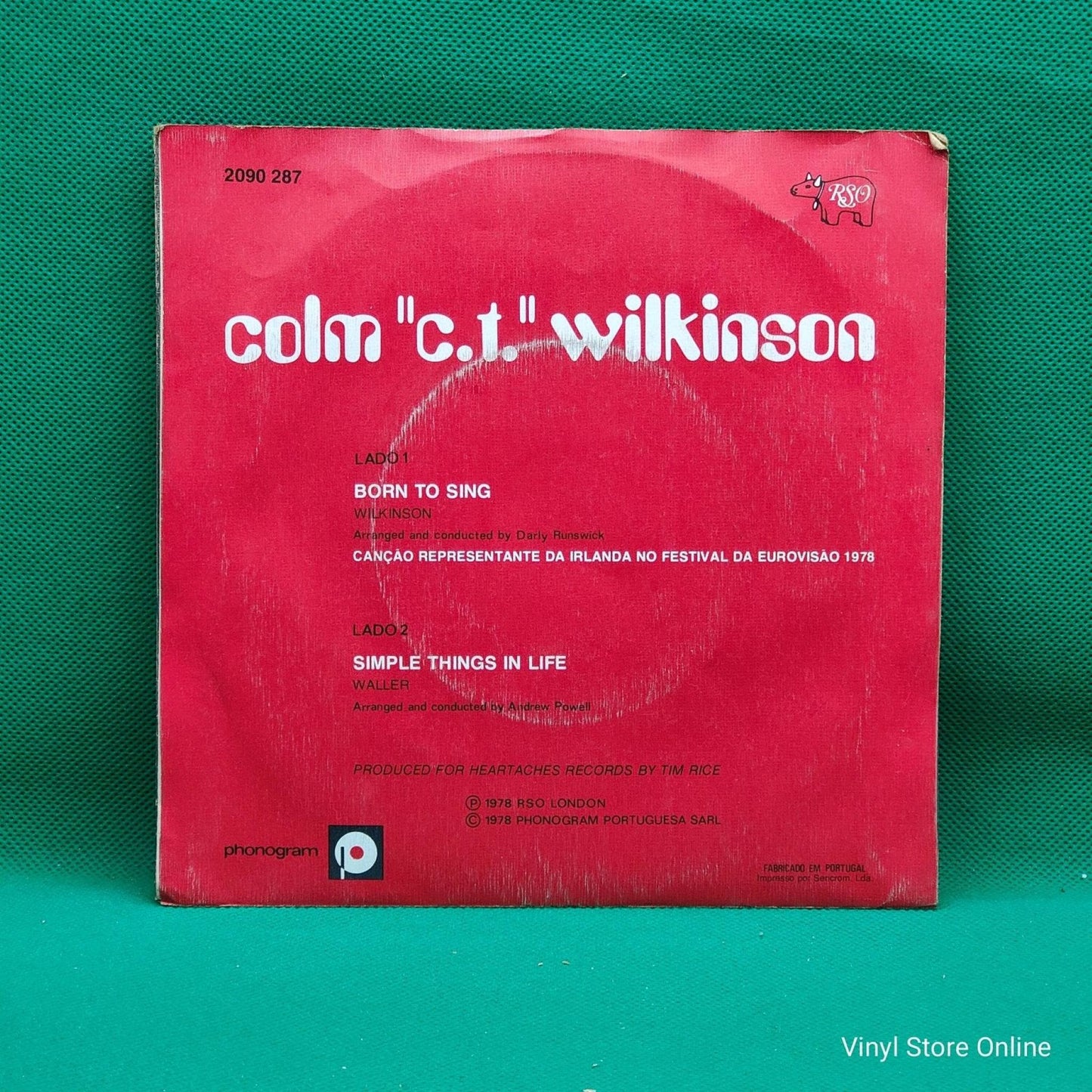 Colm Wilkinson – Born To Sing - Vinyl Store Online