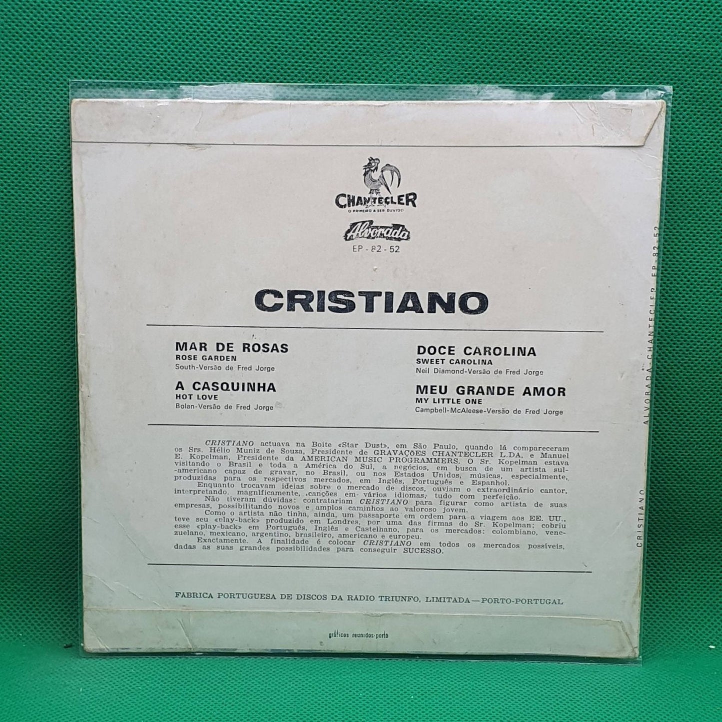 Cristiano – Mar De Rosas - Vinyl Store Online