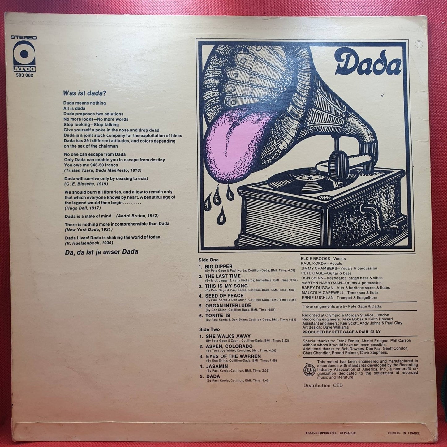 Dada – Dada - Vinyl Store Online