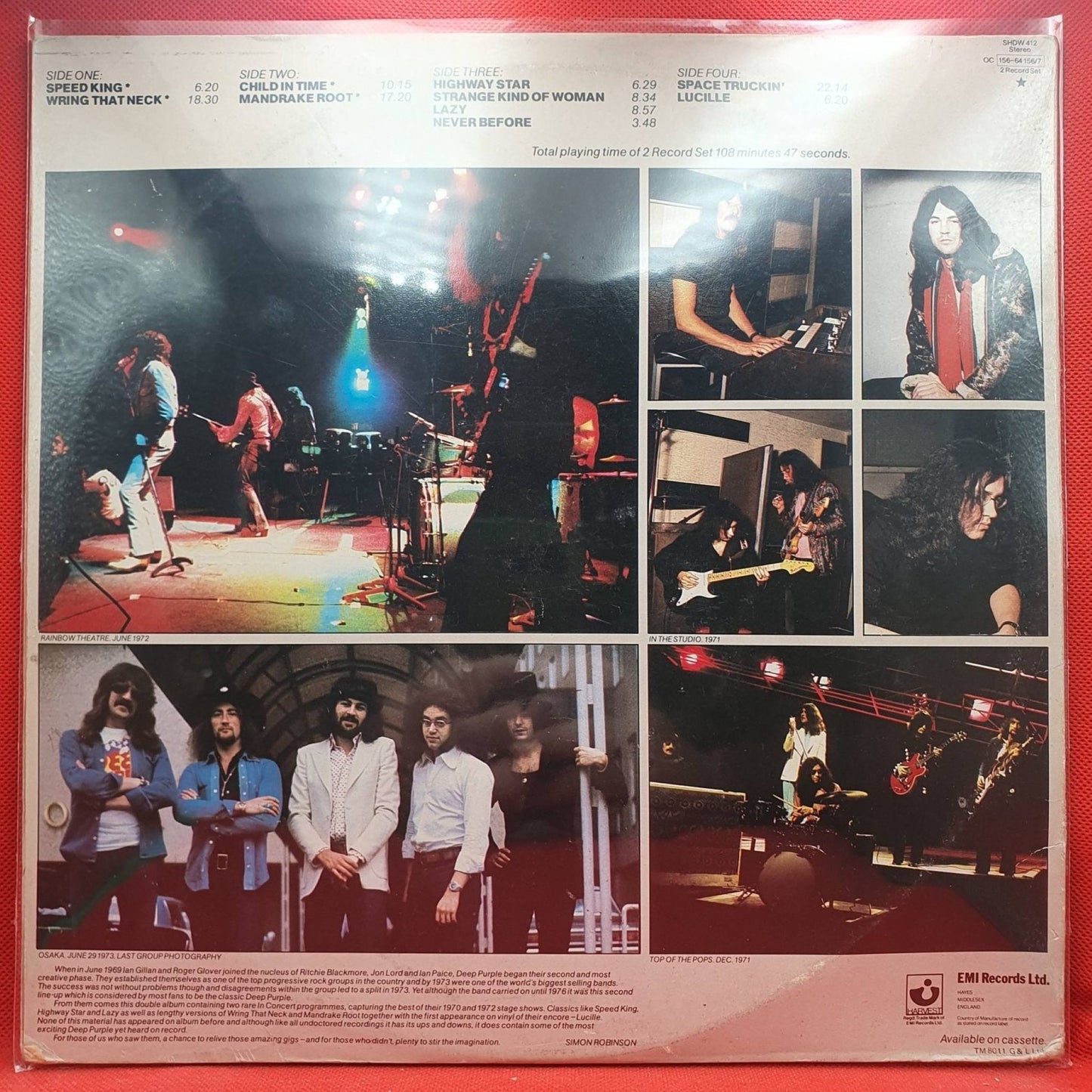 Deep Purple – In Concert - Vinyl Store Online