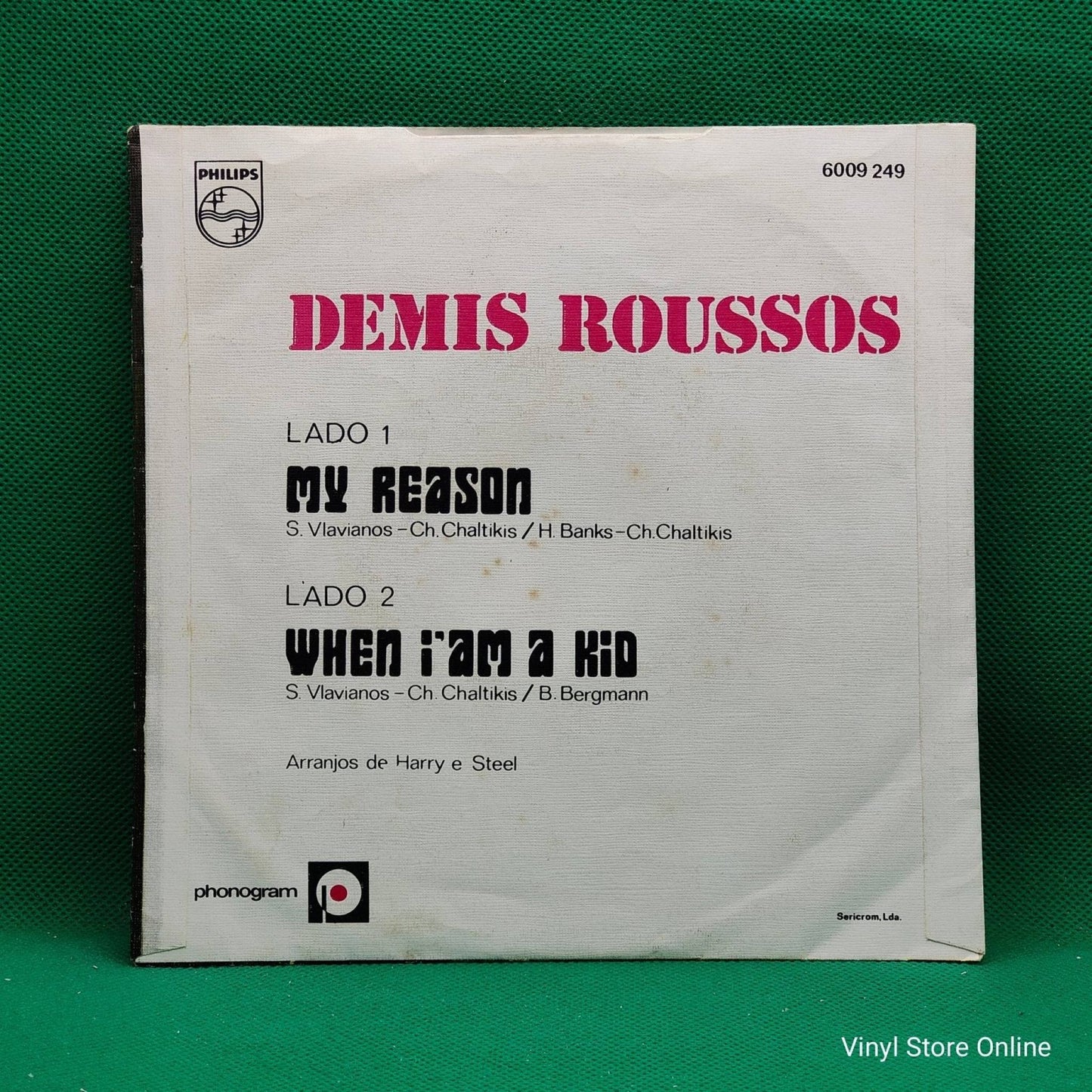 Demis Roussos – My Reason / When I'm A Kid - Vinyl Store Online