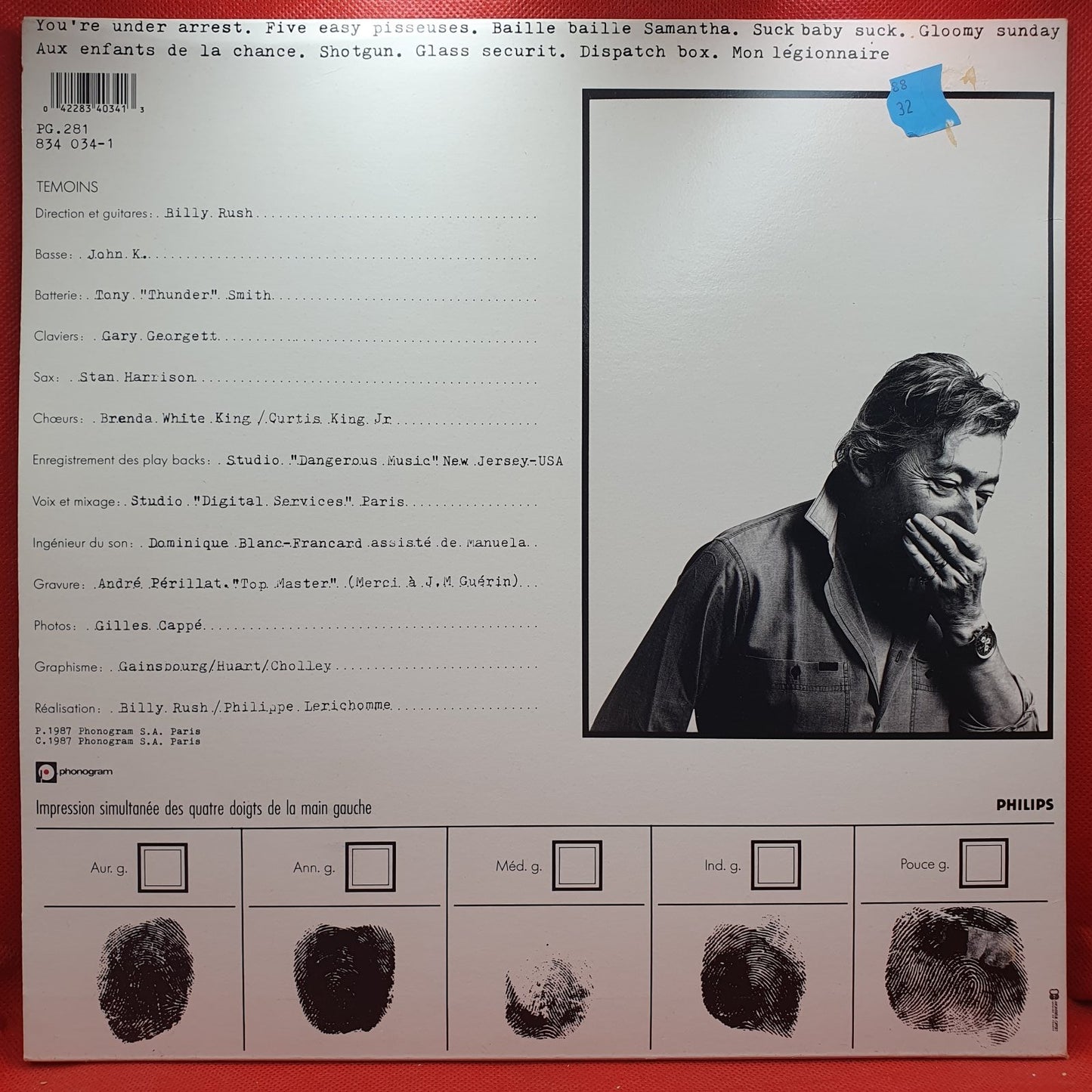 Serge Gainsbourg - You're Under Arrest (LP) · fotografia 2