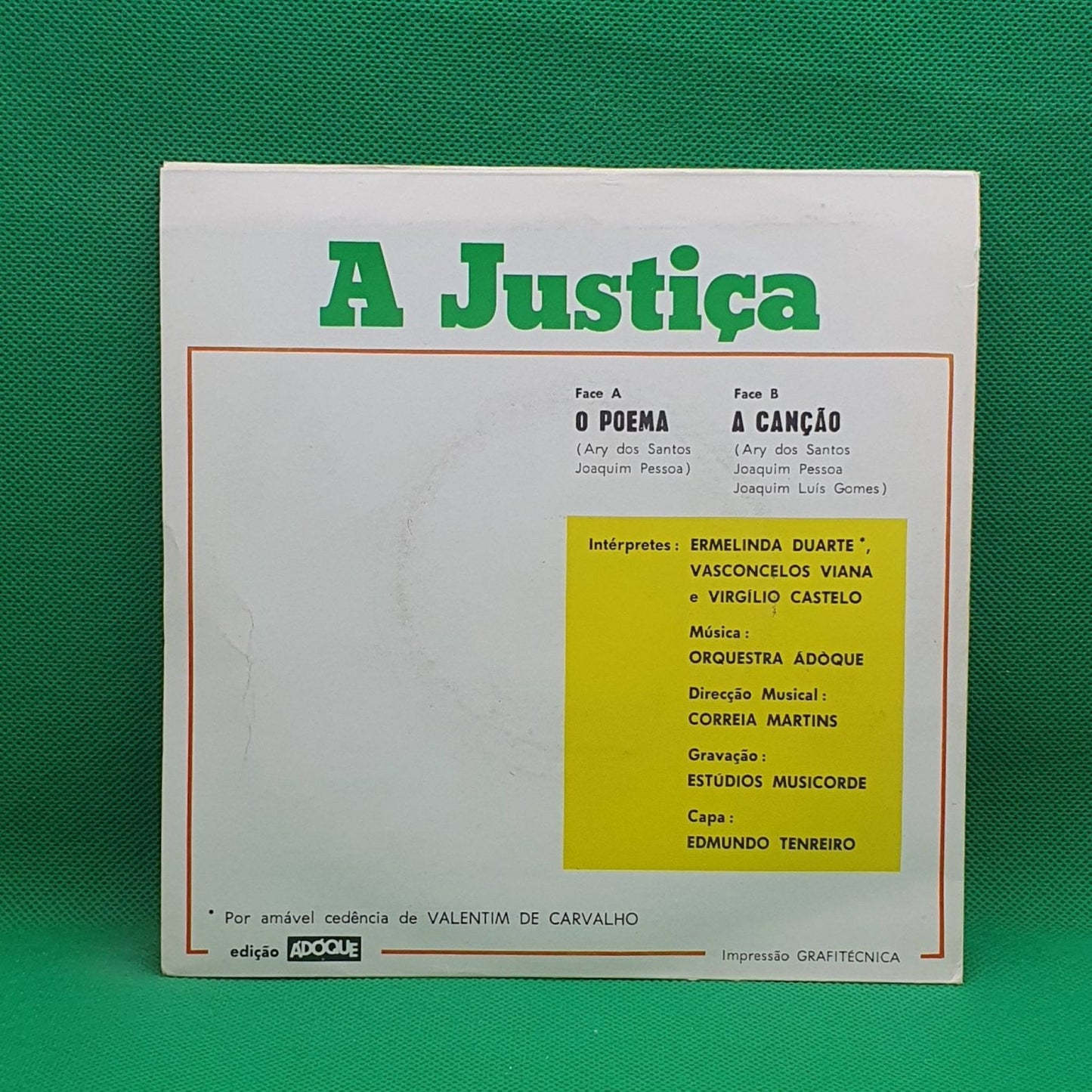 Ermelinda Duarte – A Justiça - Vinyl Store Online