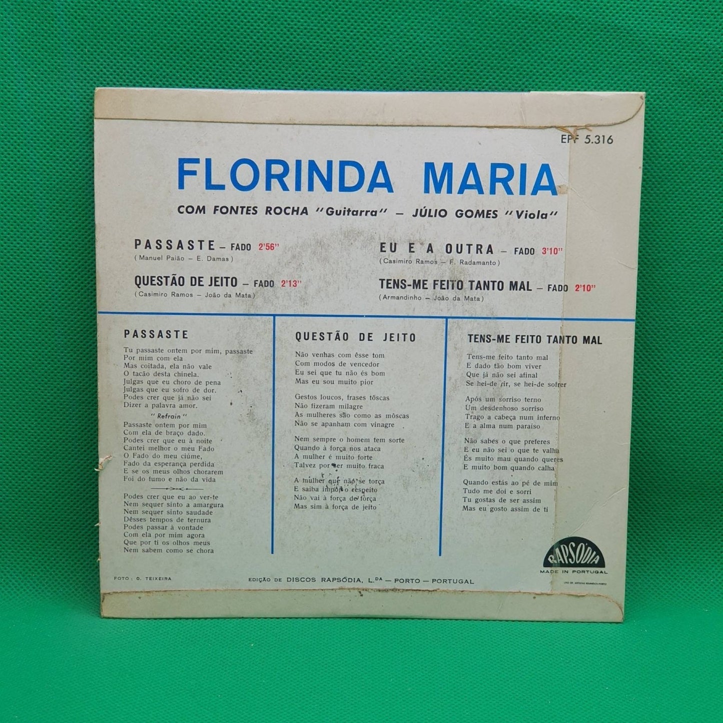 Florinda Maria - Passaste - Vinyl Store Online