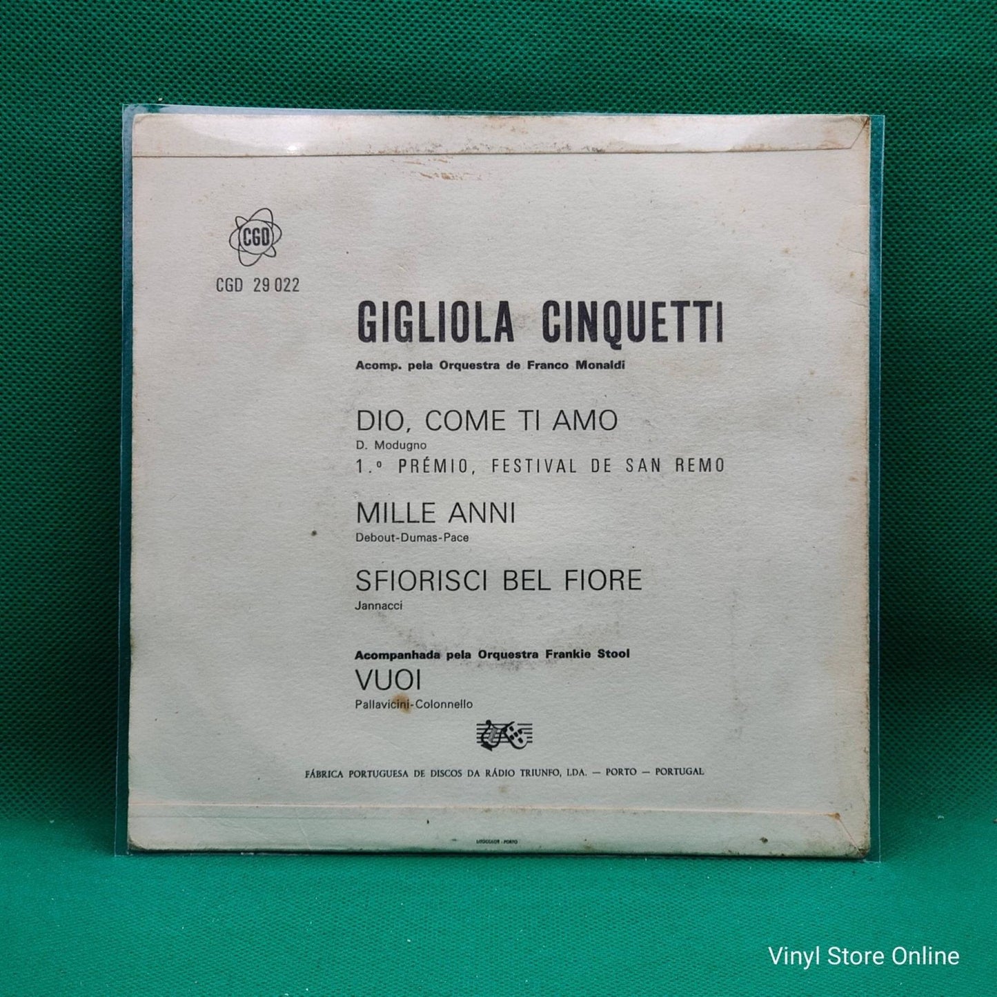 Gigliola Cinquetti – Dio, Come Ti Amo - Vinyl Store Online