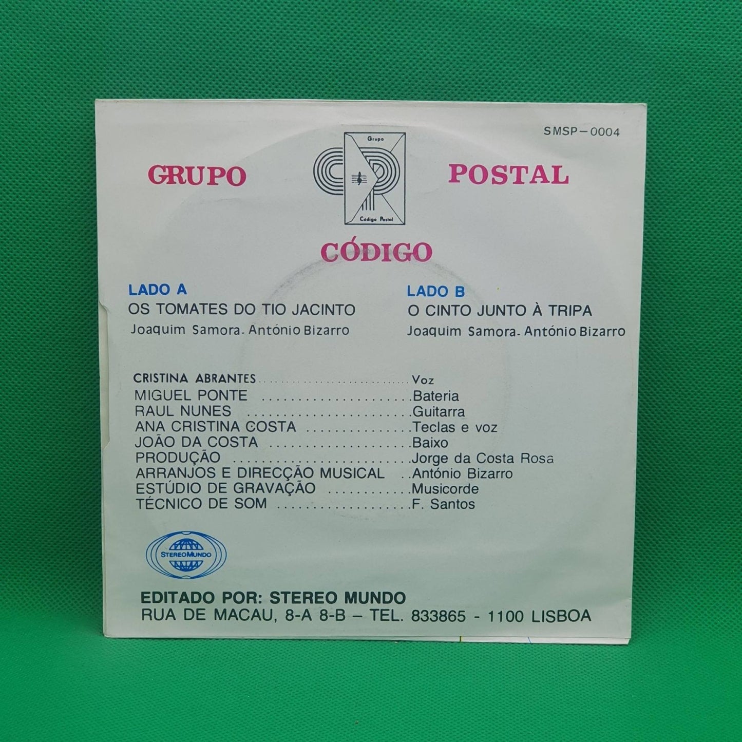 Grupo Código Postal – Os Tomates do Tio Jacinto - Vinyl Store Online