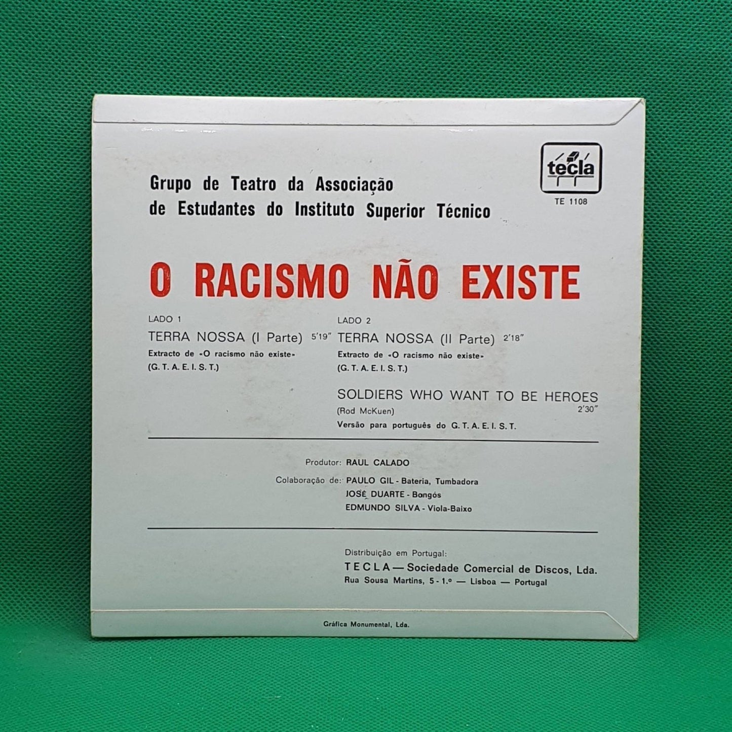 Grupo De Teatro Da Associação De Estudantes Do Instituto Superior Técnico – O Racismo Não Existe - Vinyl Store Online