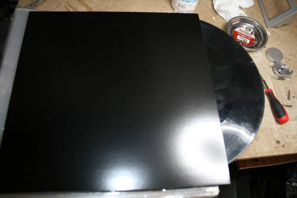 10 CAPAS de Papelão de LP E 12 ”- PRETAS (sem furos)