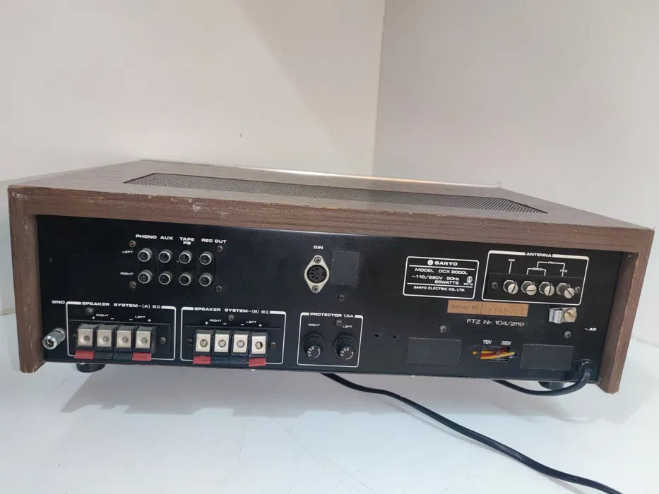 Amplificador - Sanyo DCX 2000 L Receiver - Vintage ano 1974