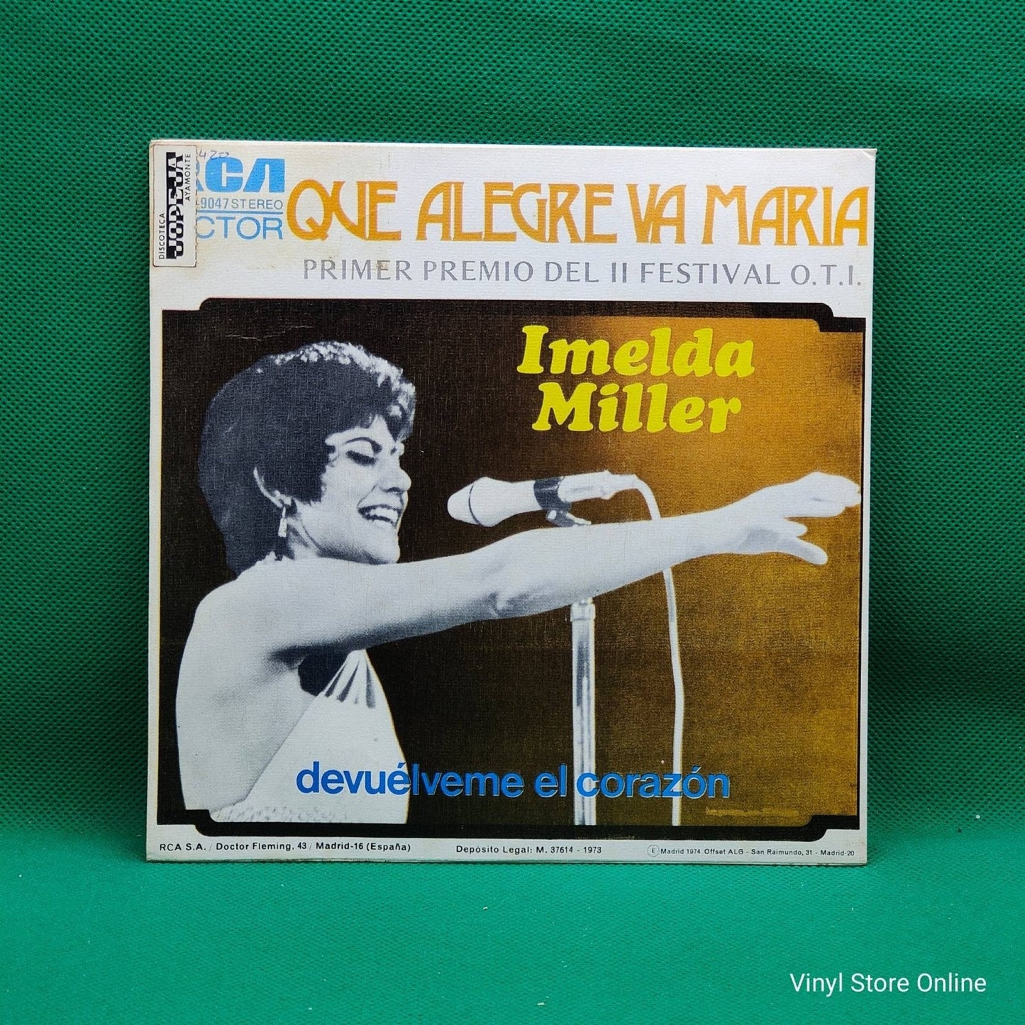 Imelda Miller – Que Alegre Va Maria - Primer Premio Del II Festival O.T.I. - Vinyl Store Online