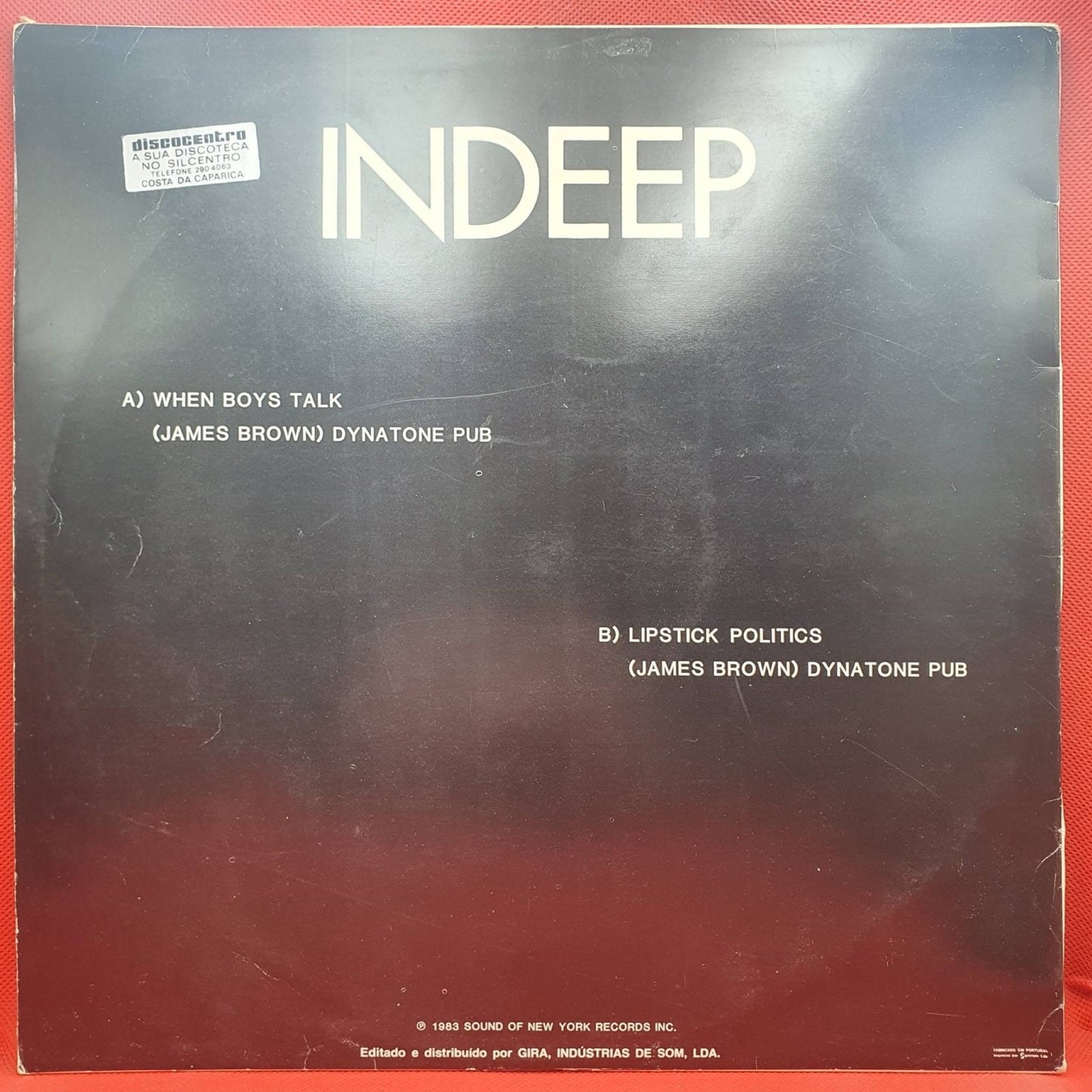 Indeep – When Boys Talk - Vinyl Store Online