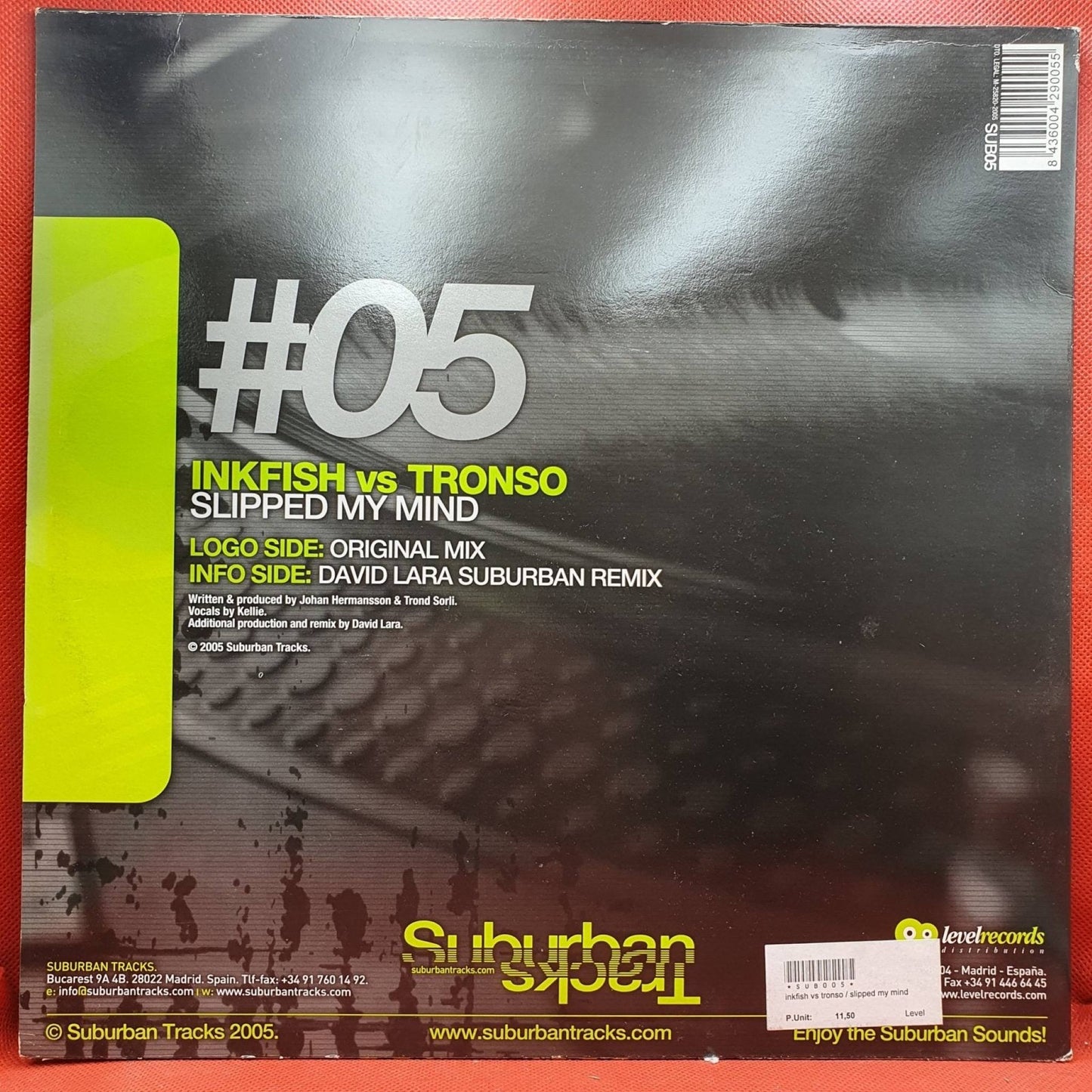 Inkfish vs. Tronso – Slipped My Mind - Vinyl Store Online