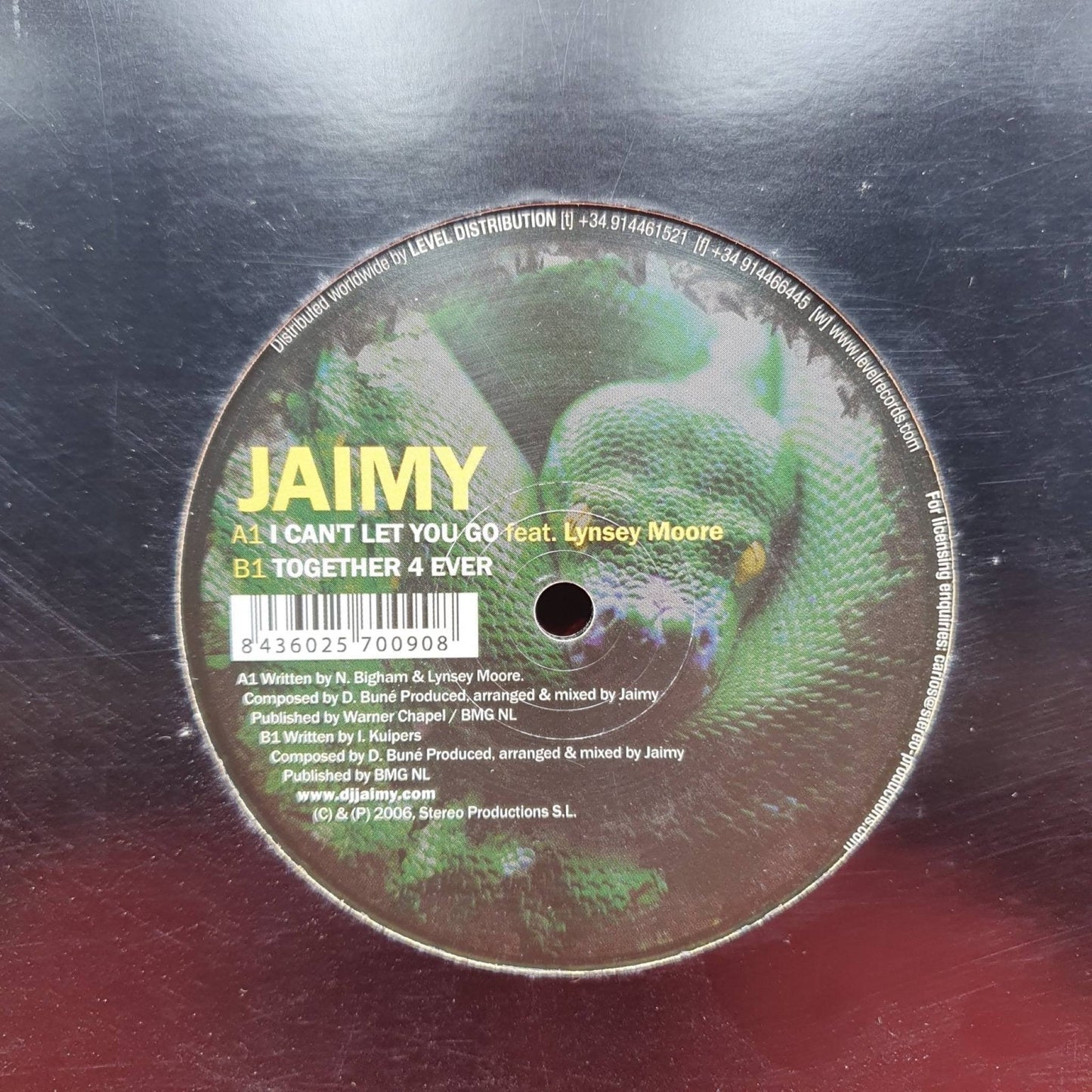 Jaimy – I Can't Let You Go / Together 4 Ever - Vinyl Store Online