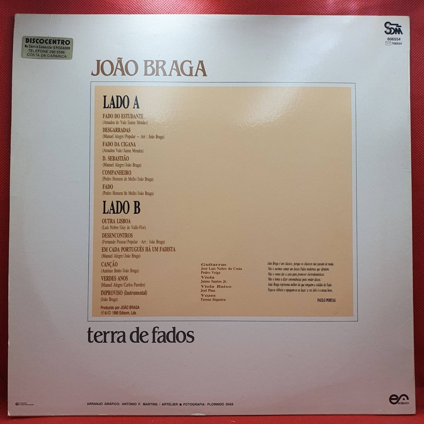 João Braga – Terra De Fados - Vinyl Store Online