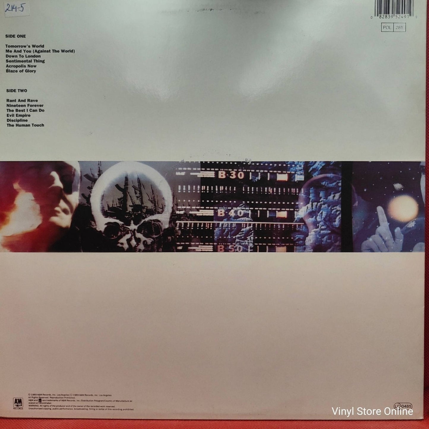 Joe Jackson – Blaze Of Glory - Vinyl Store Online