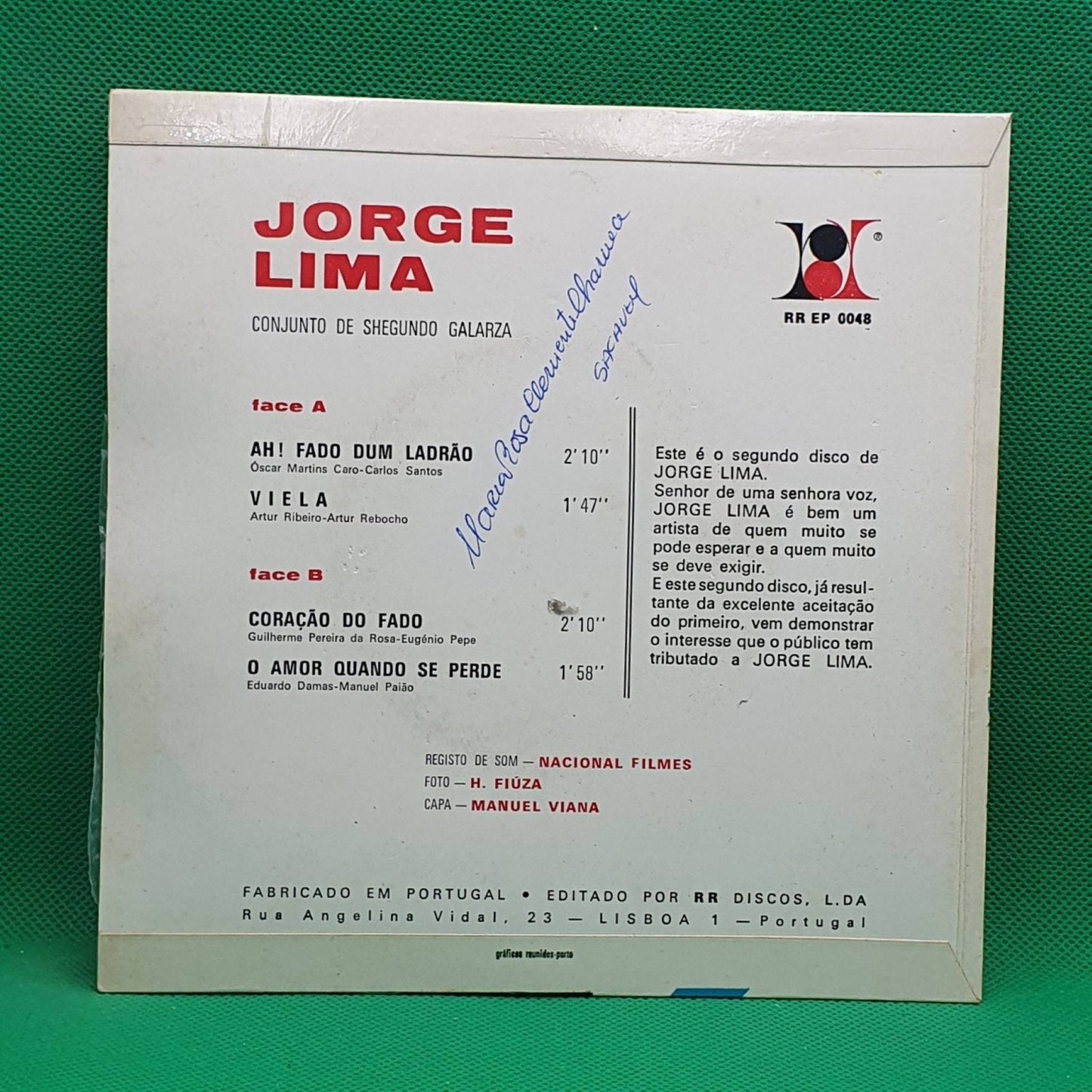 Jorge Lima – Ah! Fado Dum Ladrão - Vinyl Store Online