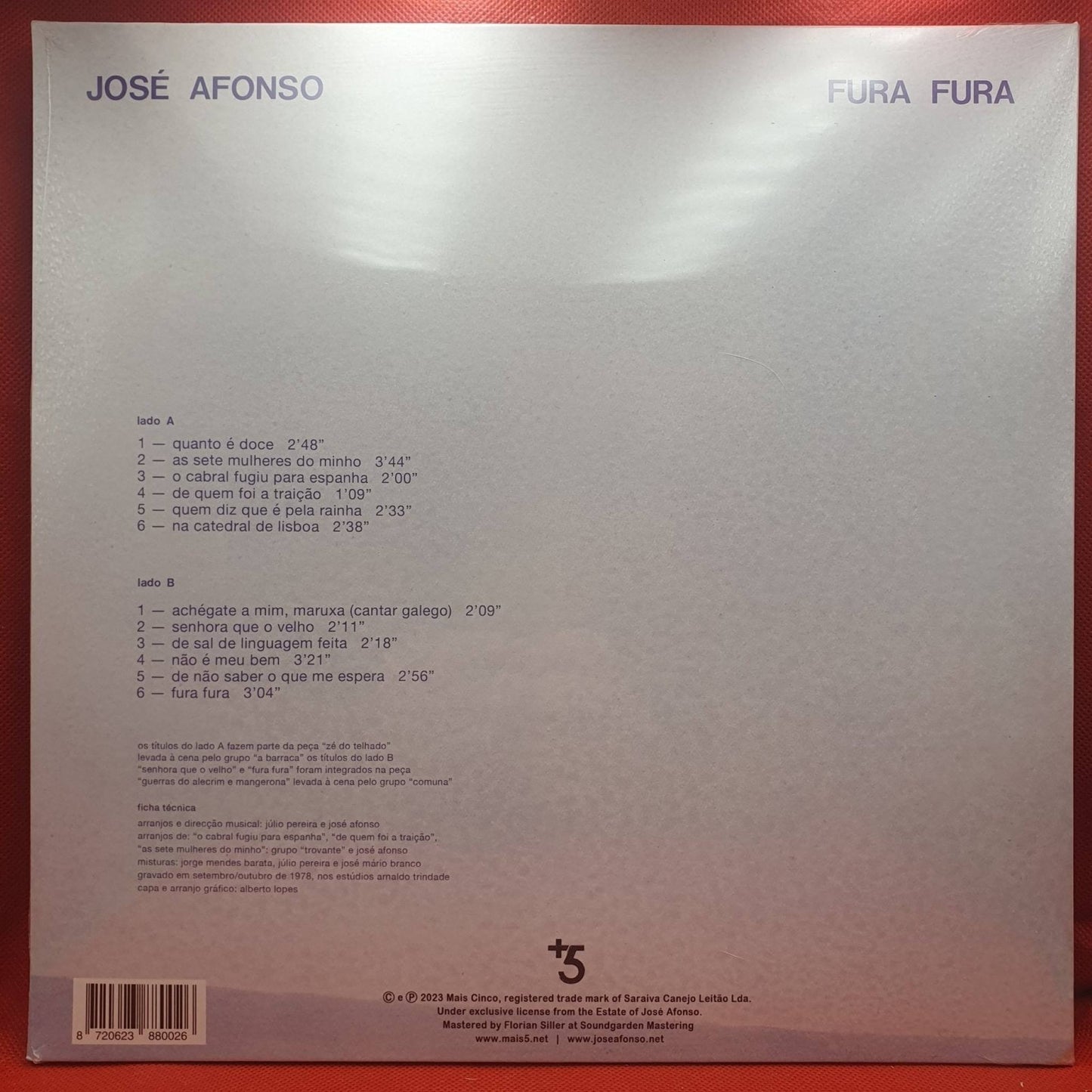 José Afonso – Fura Fura - Vinyl Store Online