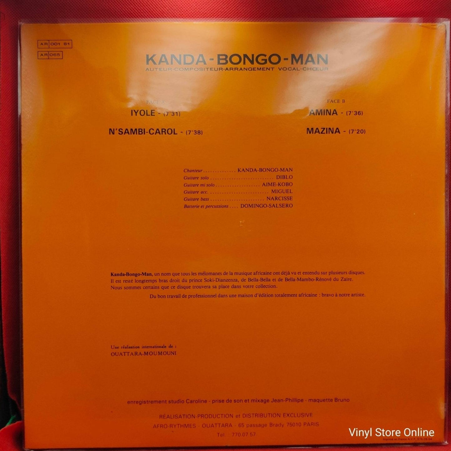 Kanda Bongo Man – Afro Rythmes Présente Kanda - Bongo - Man - Vinyl Store Online