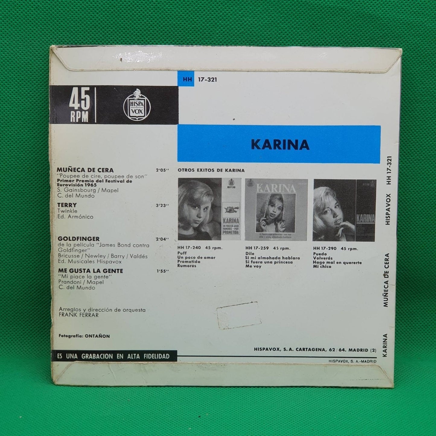 Karina – Muñeca De Cera - Vinyl Store Online