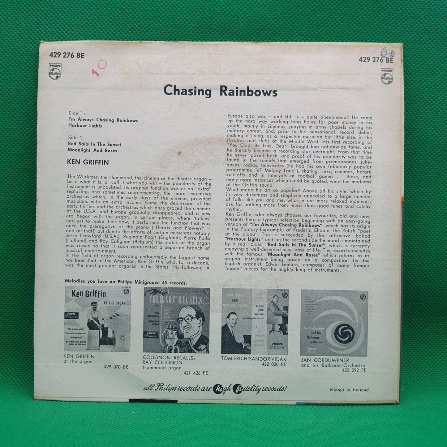 Ken Griffin – Chasing Rainbows - Vinyl Store Online