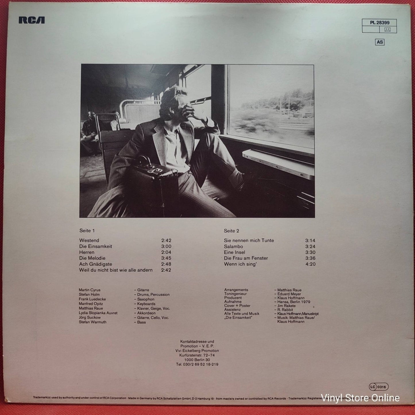 Klaus Hoffmann – Westend - Vinyl Store Online