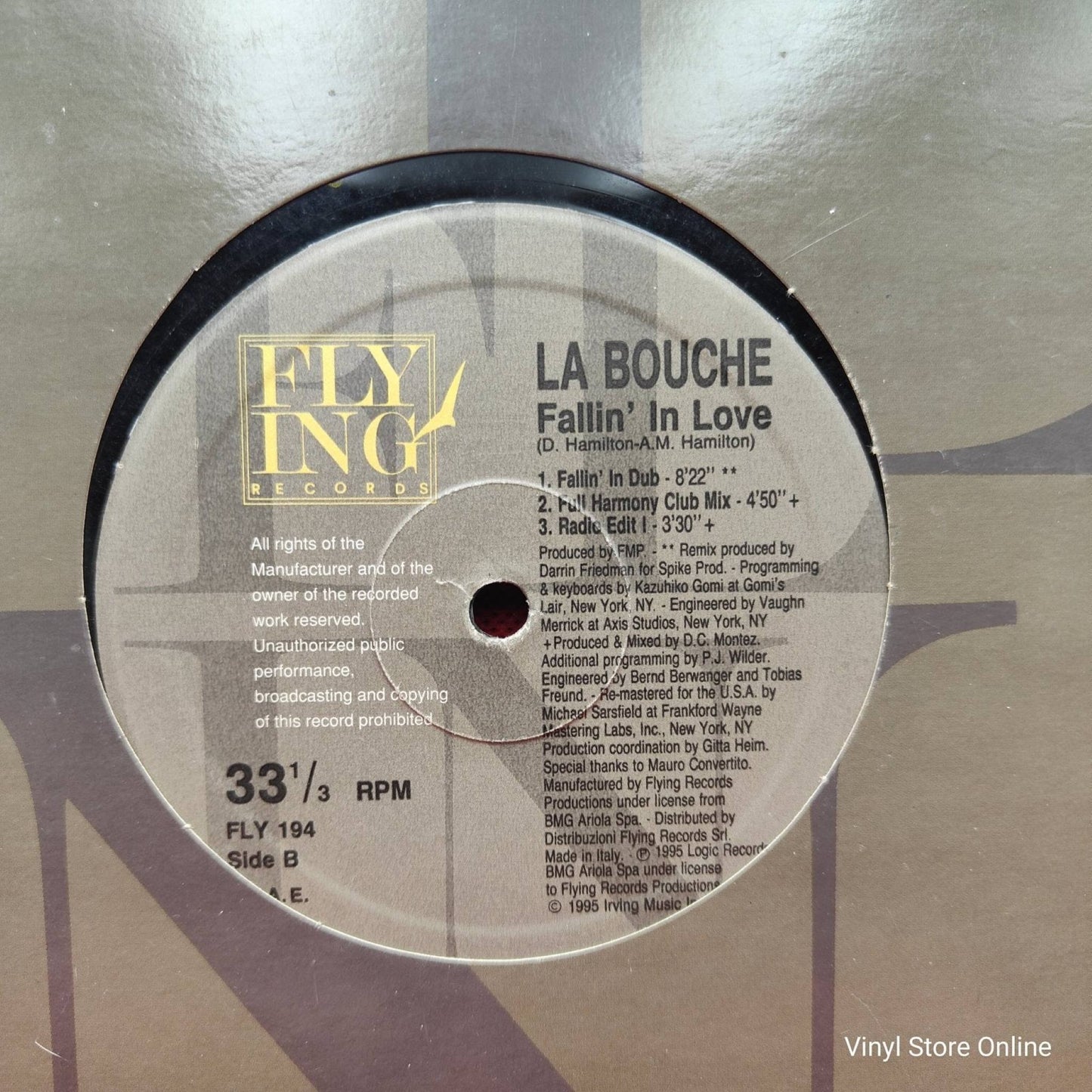 La Bouche – Fallin' In Love - Vinyl Store Online