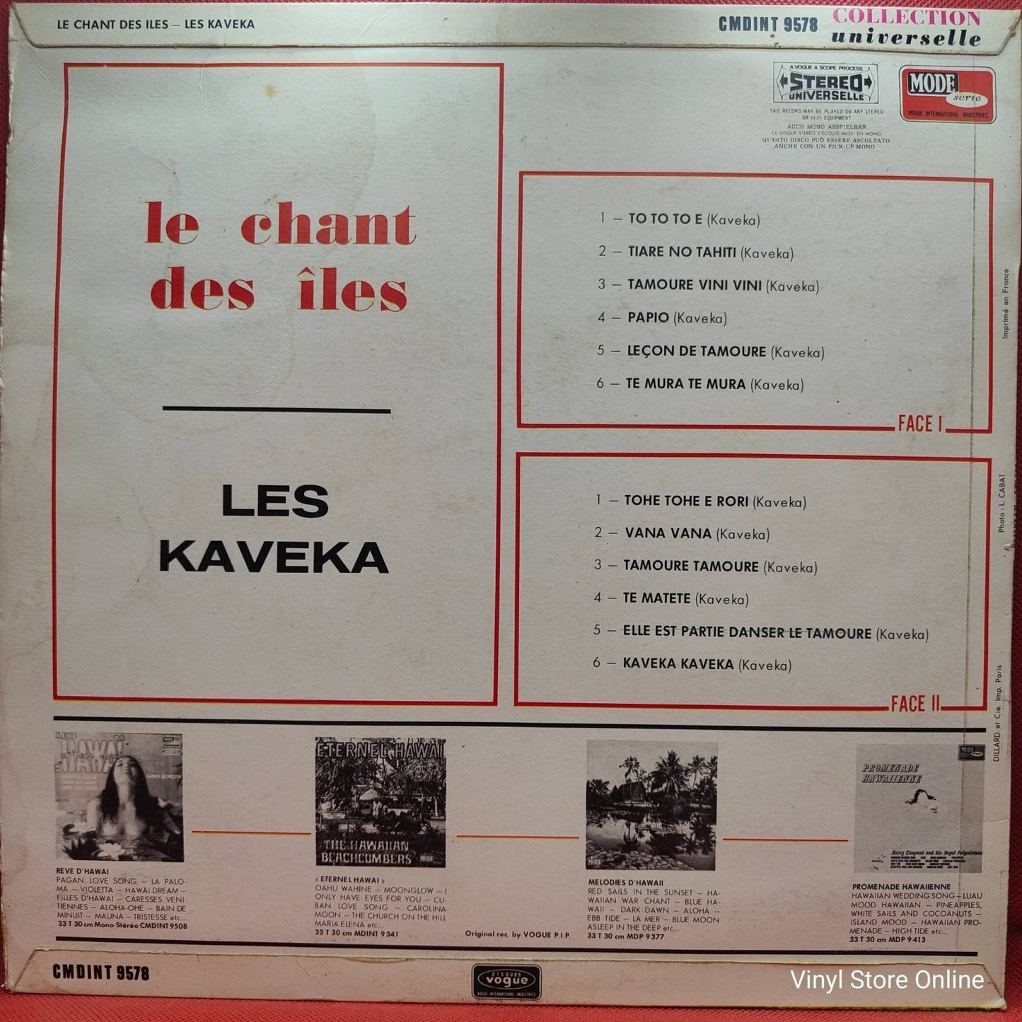 Les Kaveka – Le Chant Des Iles - Vinyl Store Online