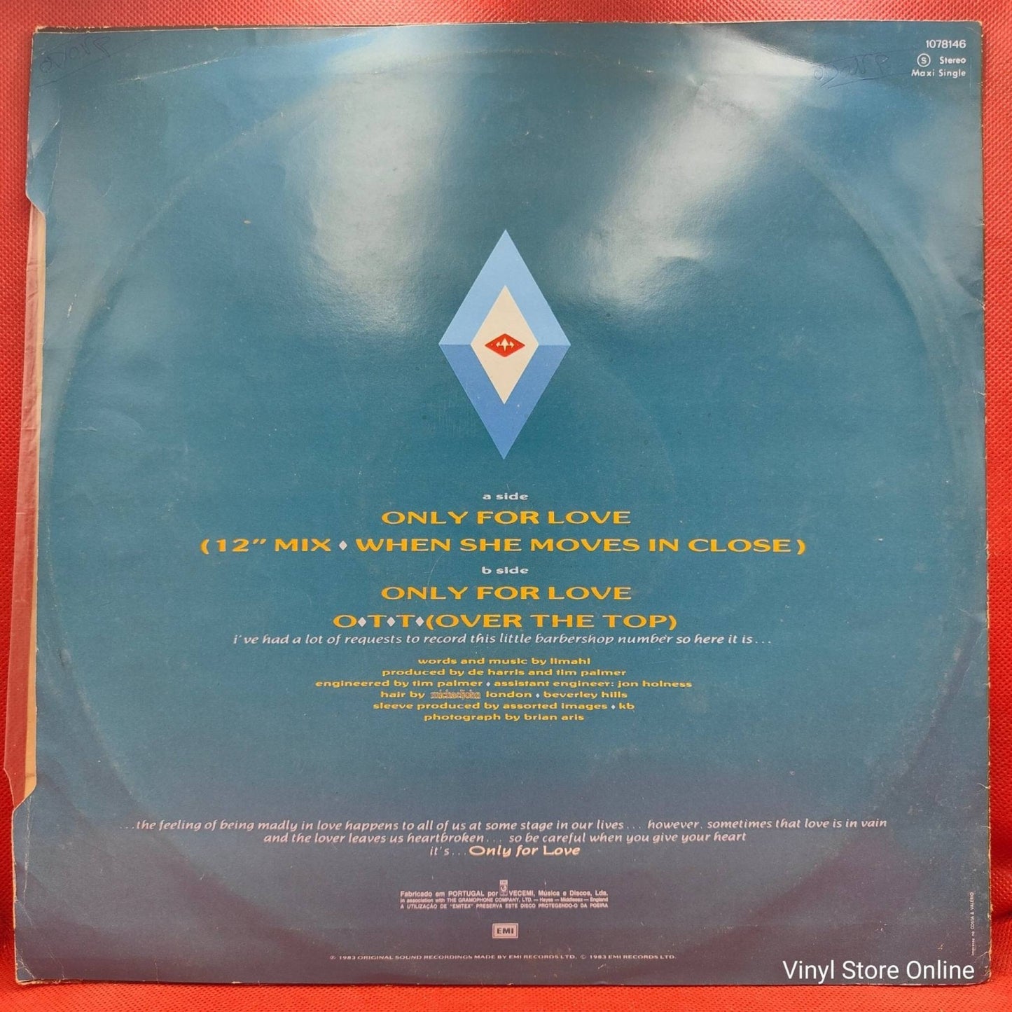Limahl – Only For Love - Vinyl Store Online