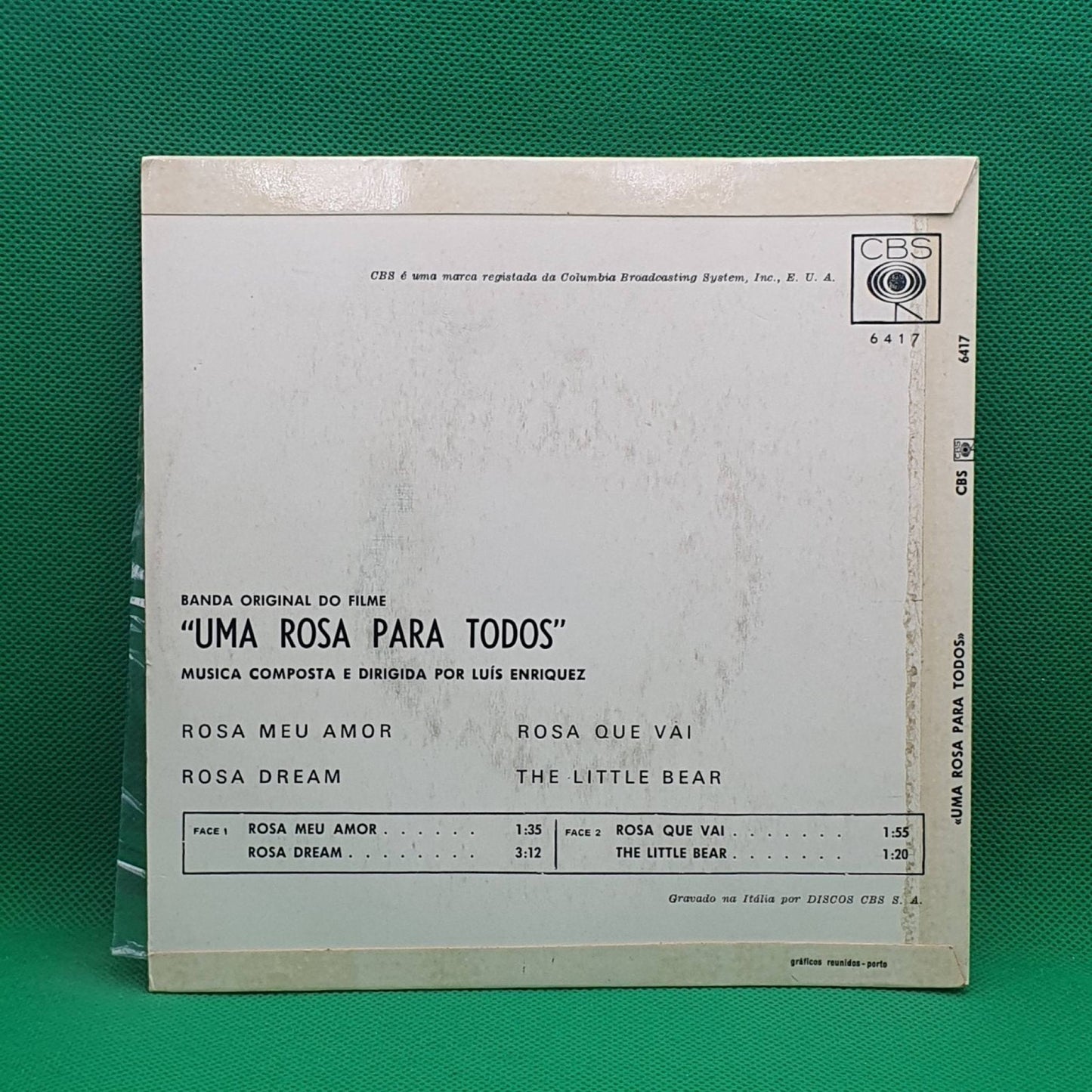 Luis Enriquez – Banda Sonora Original Do Filme Uma Rosa Para Todos - Vinyl Store Online