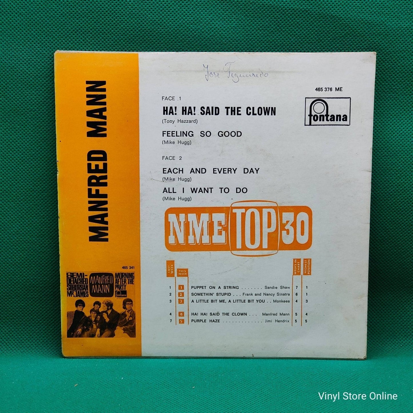 Manfred Mann – Ha! Ha! Said The Clown - Vinyl Store Online