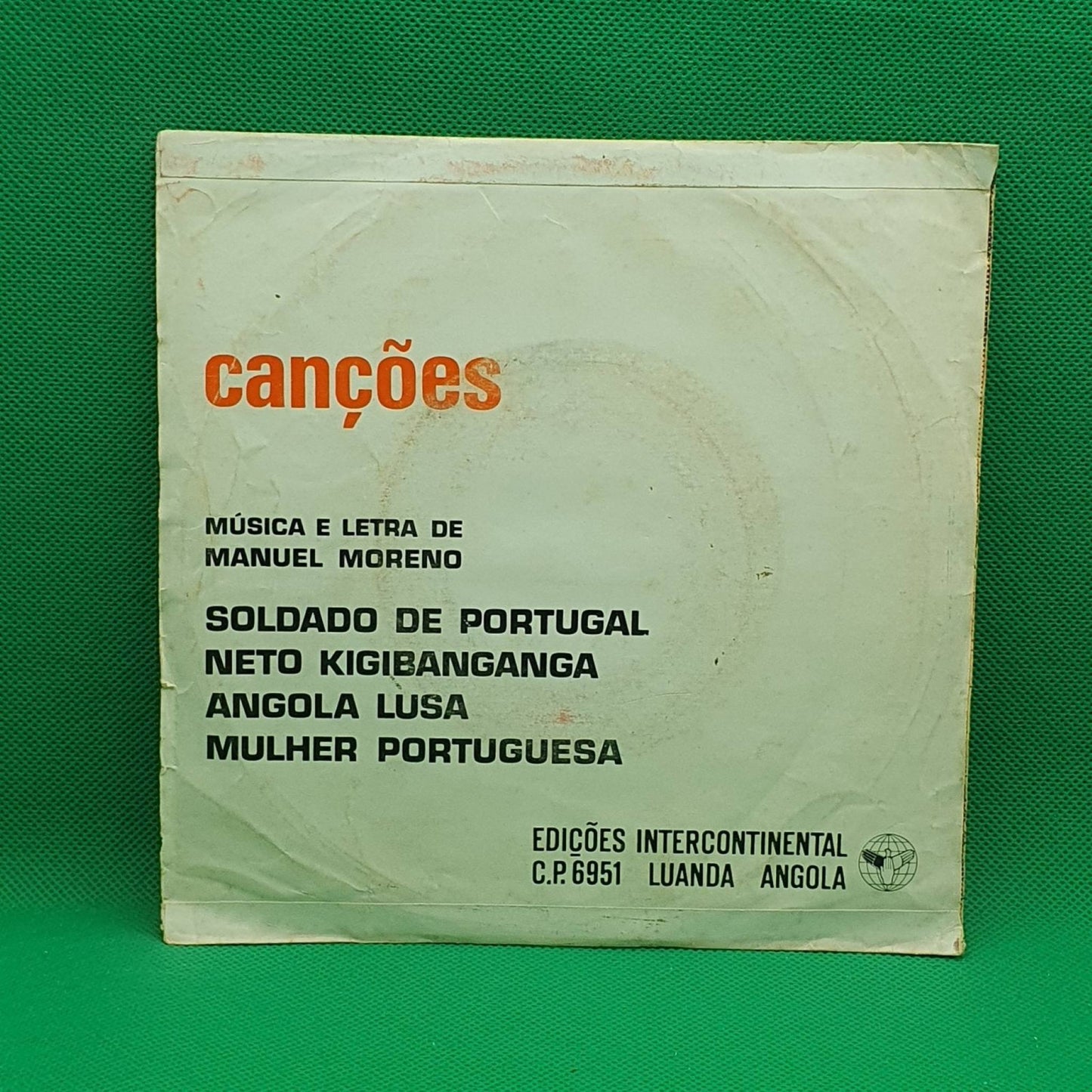 Manuel Moreno – Canções - Vinyl Store Online