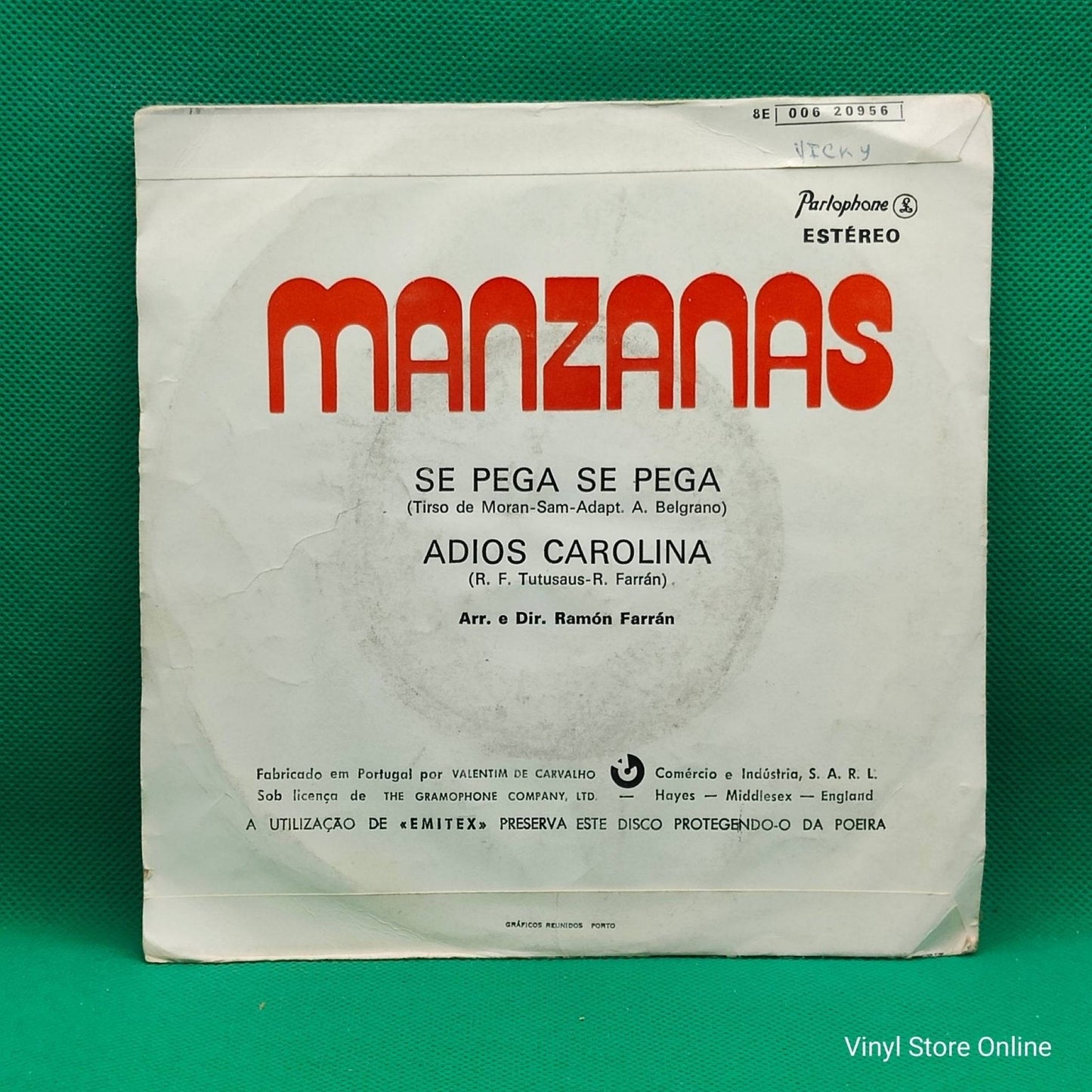 Manzanas – Se Pega Se Pega / Adios Carolina - Vinyl Store Online