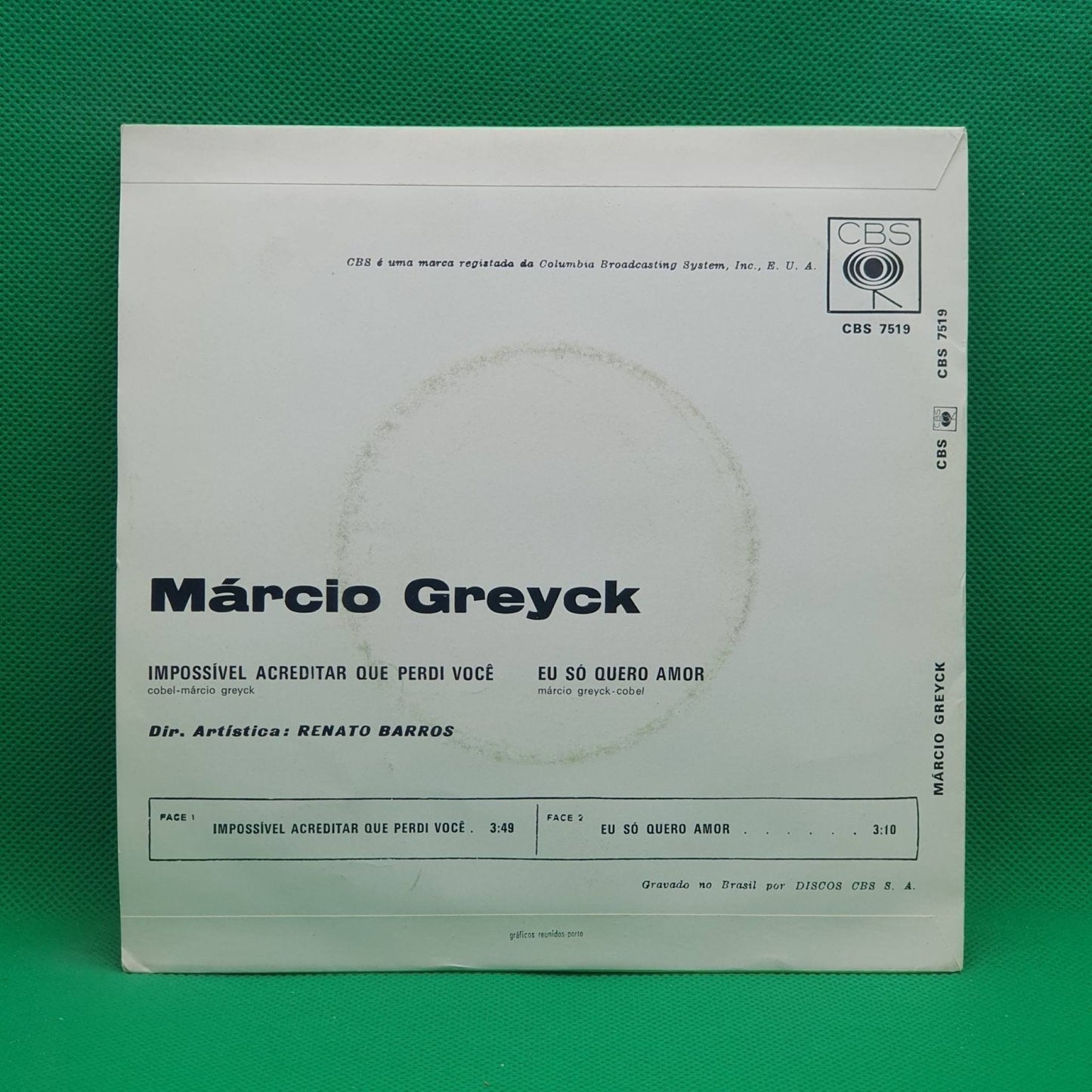 Márcio Greyck – Impossível Acreditar Que Perdi Você - Vinyl Store Online