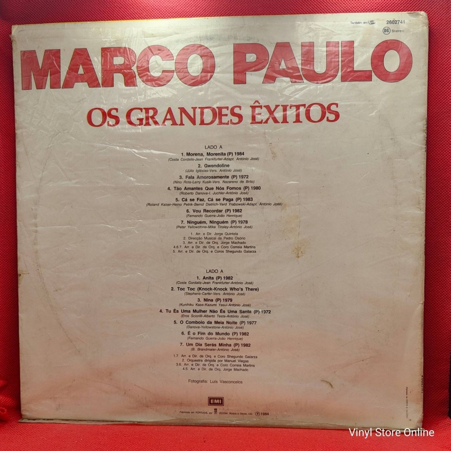 Marco Paulo – Os Grandes Êxitos - Vinyl Store Online