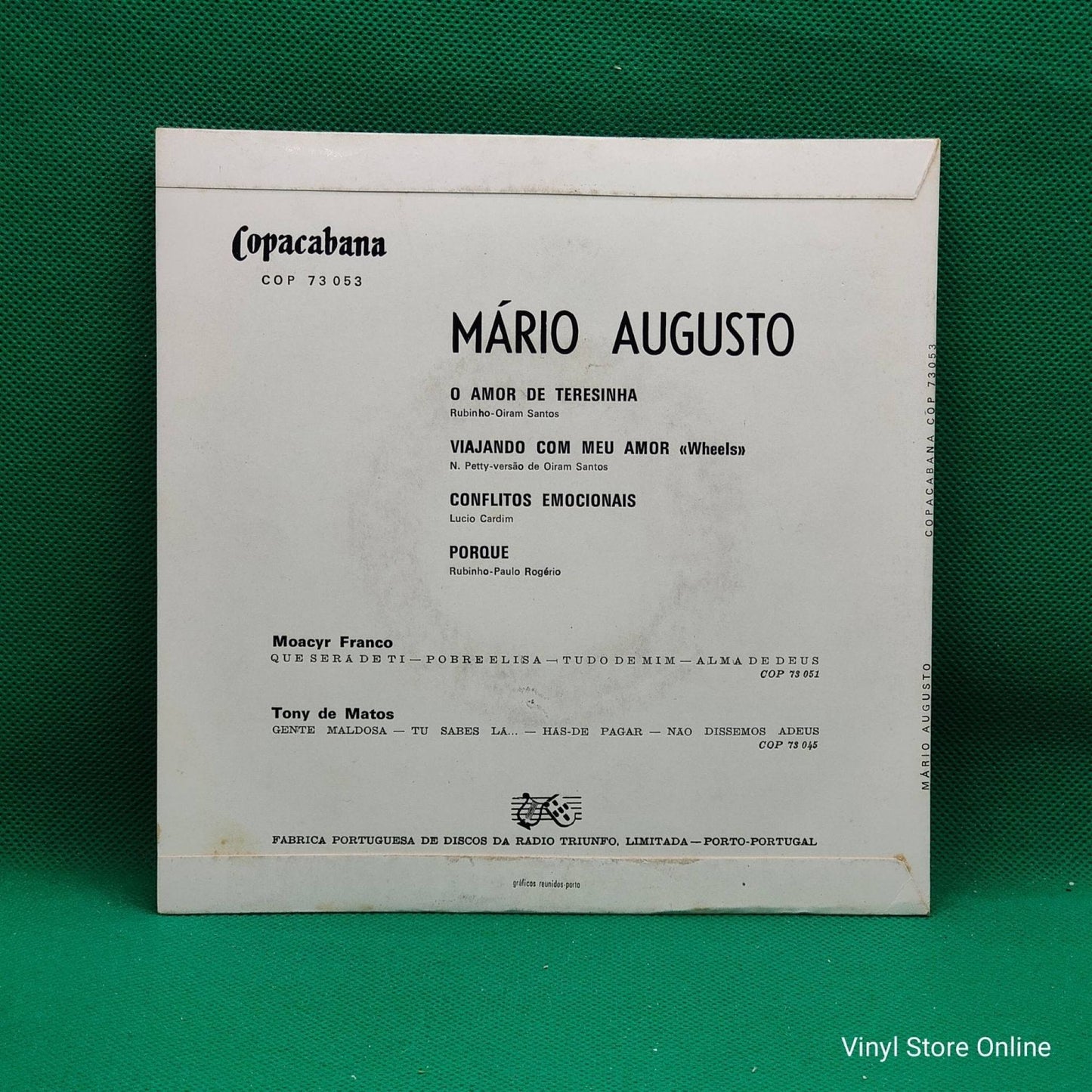 Mário Augusto – O Amor de Teresinha - Vinyl Store Online