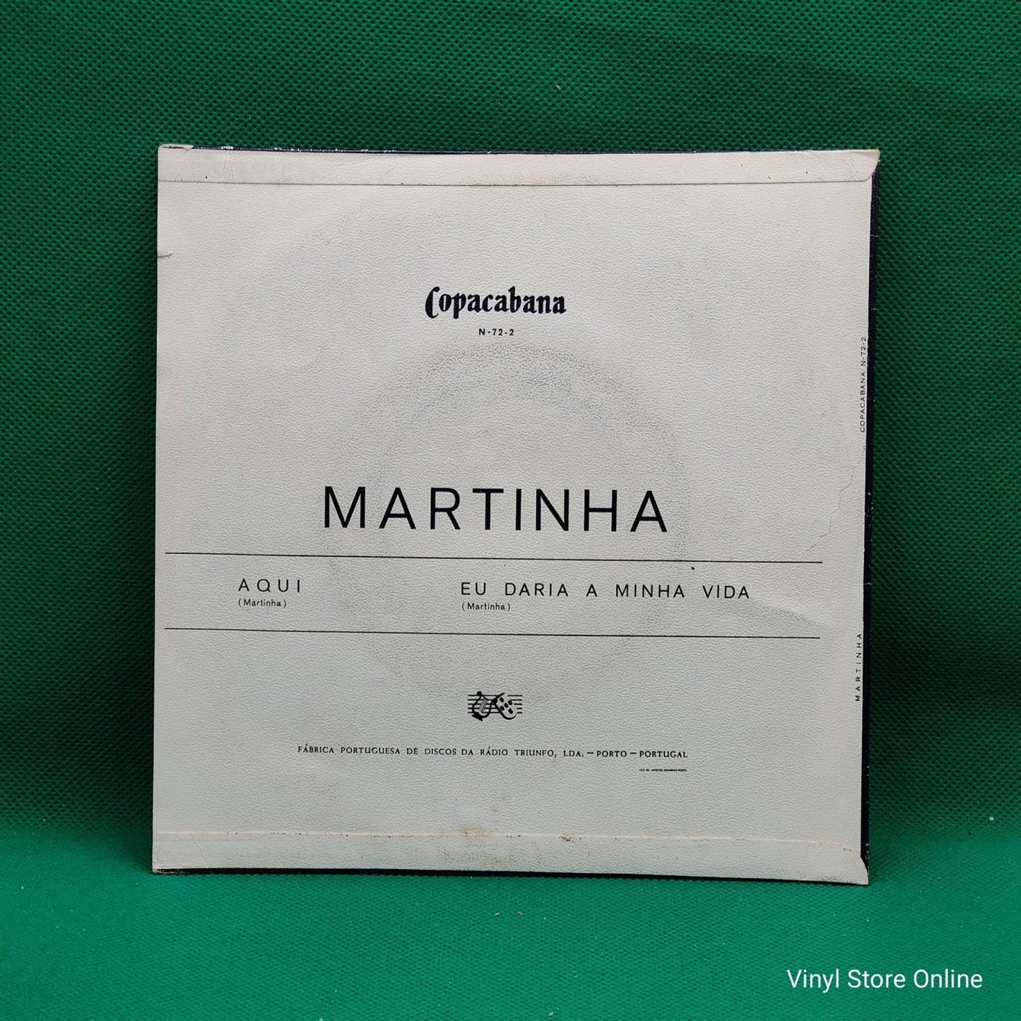 Martinha – Aqui / Eu Daria A Minha Vida - Vinyl Store Online