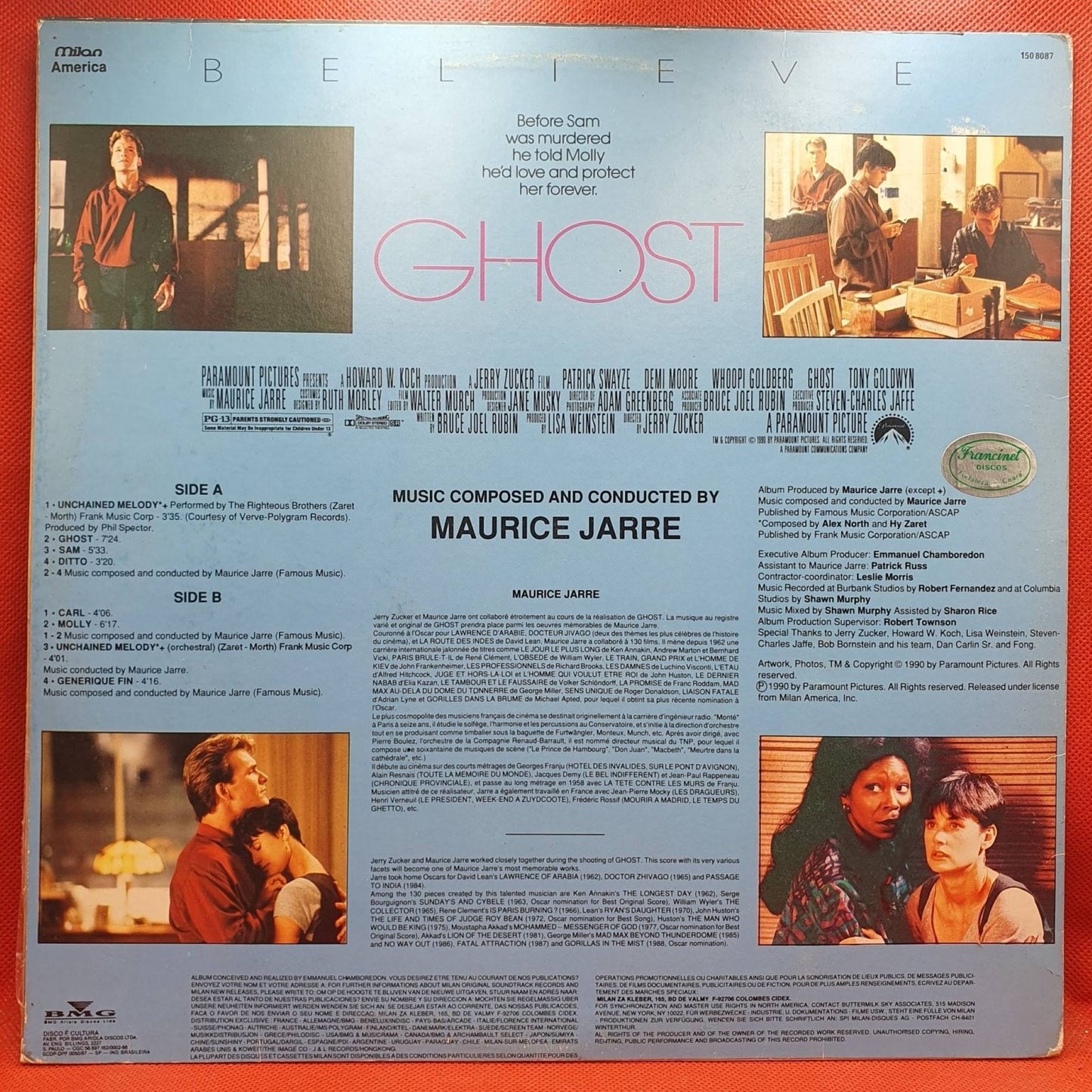 Maurice Jarre – Ghost (OST) - Vinyl Store Online