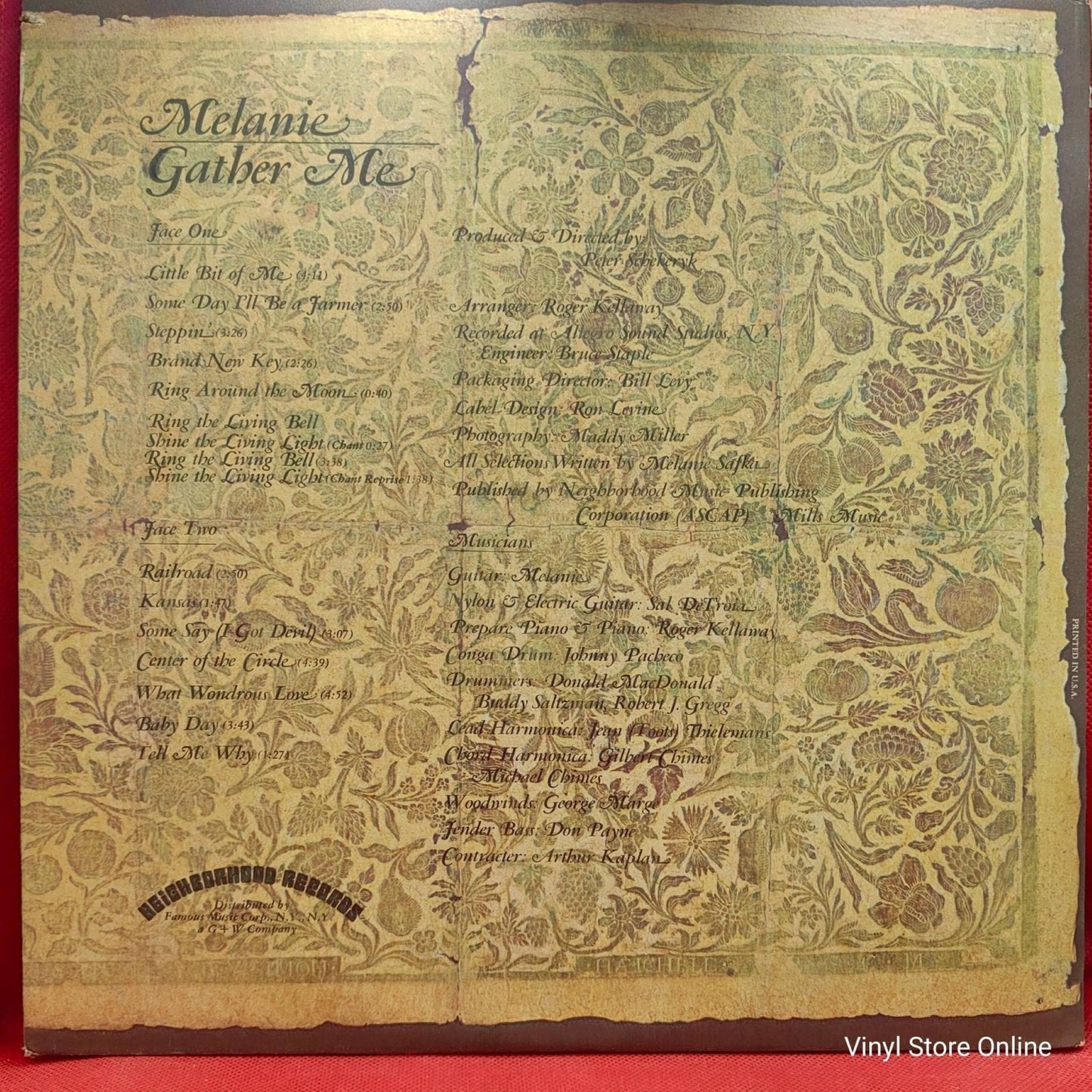 Melanie – Gather Me - Vinyl Store Online