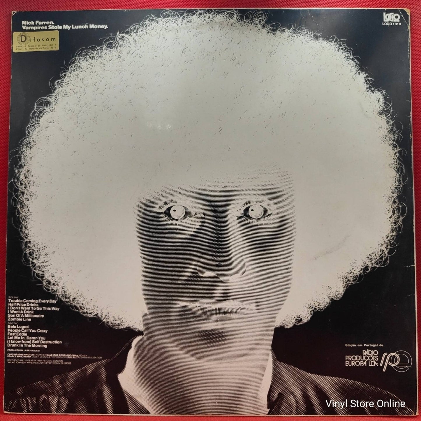 Mick Farren – Vampires Stole My Lunch Money - Vinyl Store Online