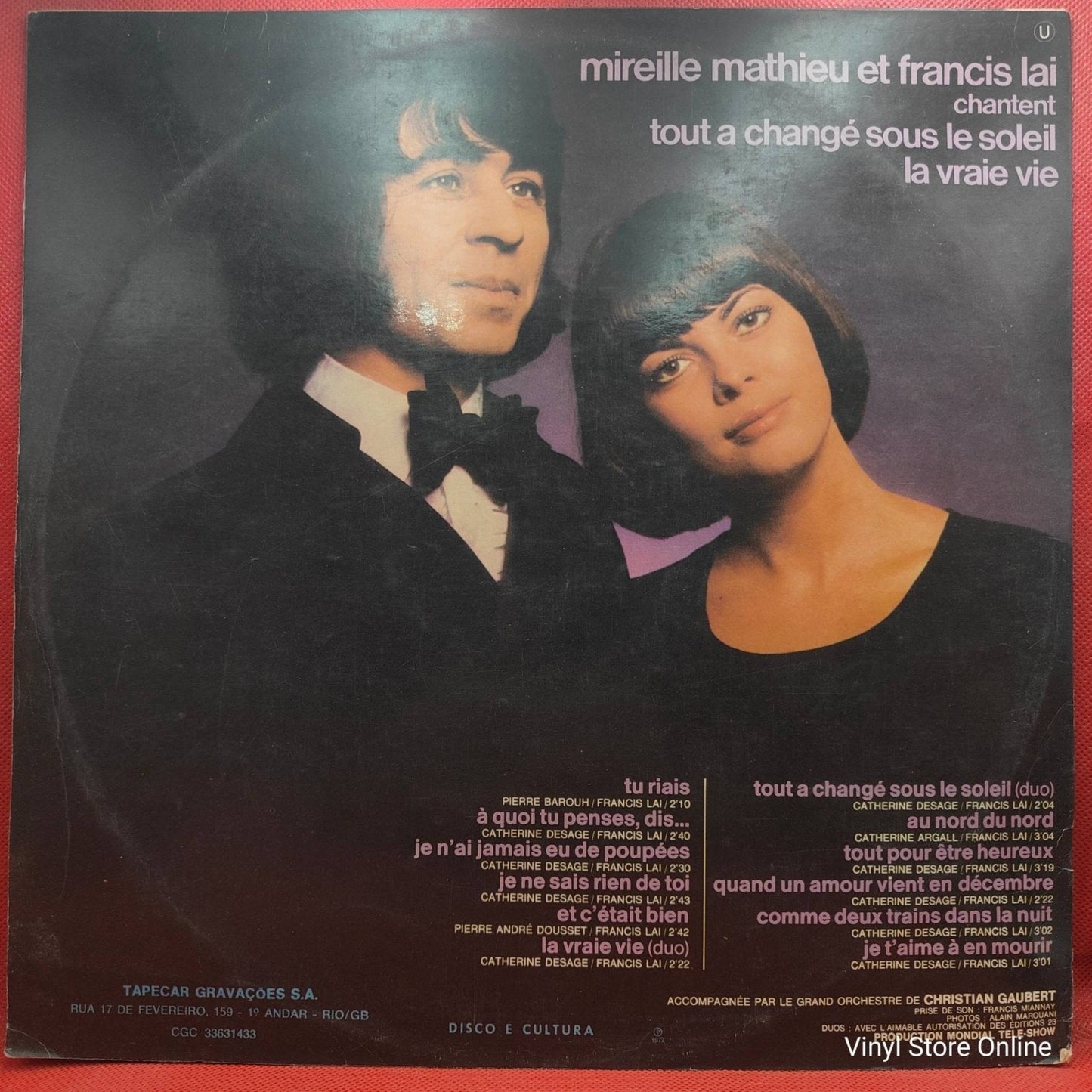 Mireille Mathieu – Chante Francis Lai - Vinyl Store Online
